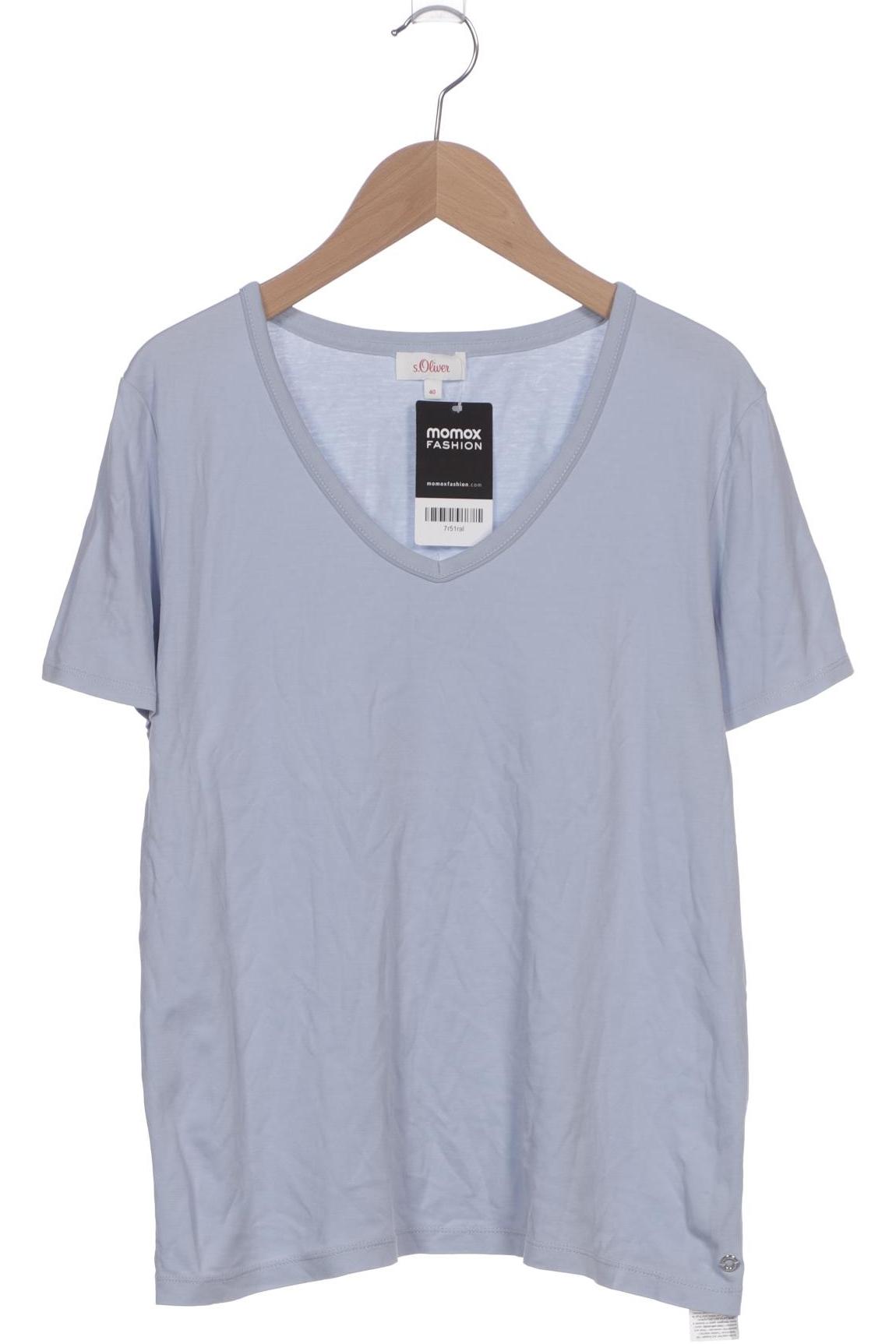 

s.Oliver Damen T-Shirt, blau, Gr. 40