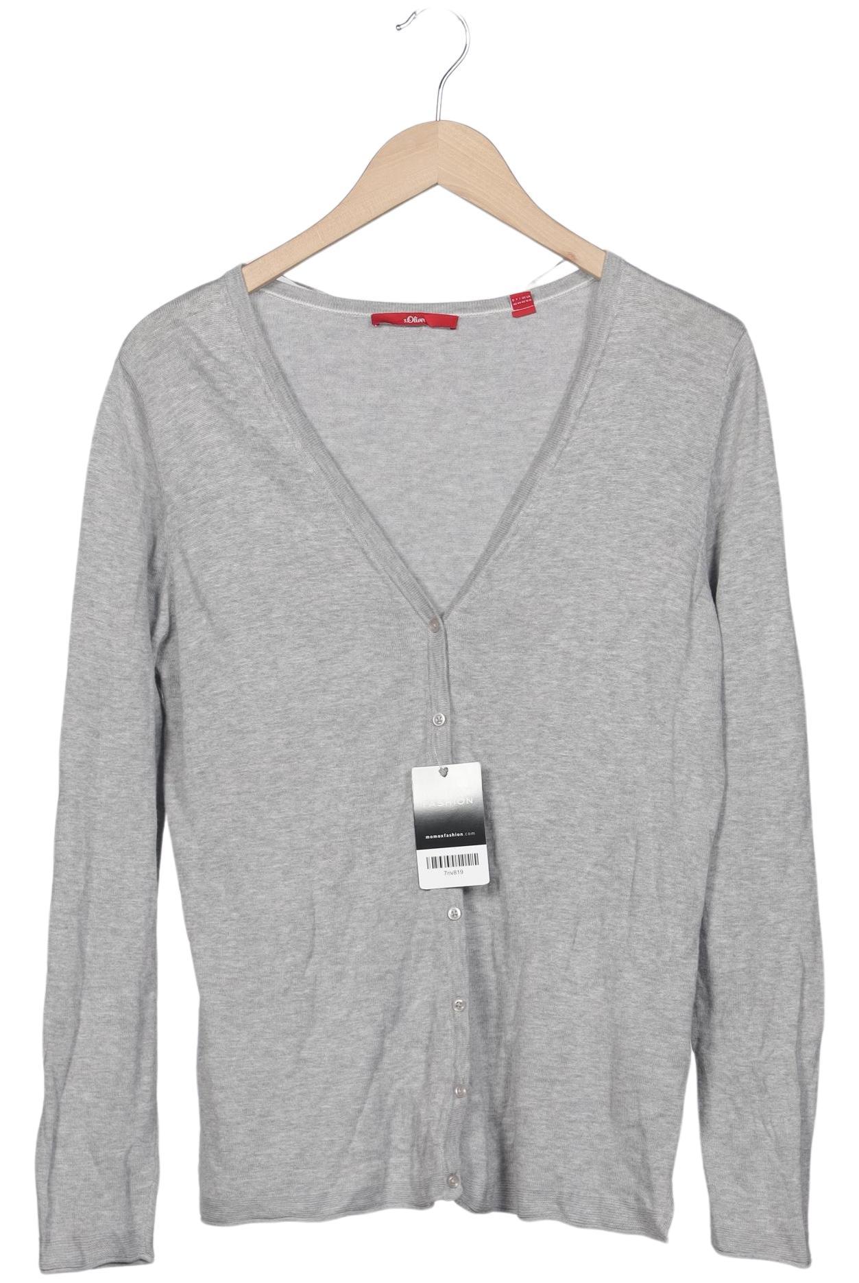 

s.Oliver Damen Strickjacke, grau, Gr. 42