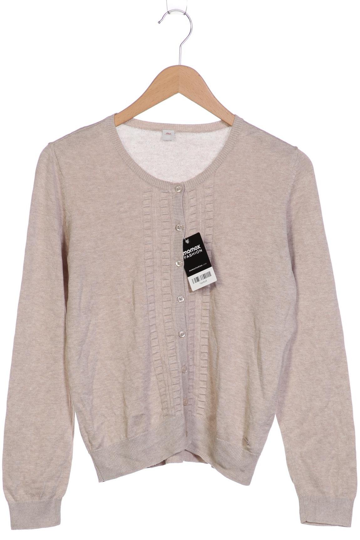 

s.Oliver Damen Strickjacke, beige, Gr. 42