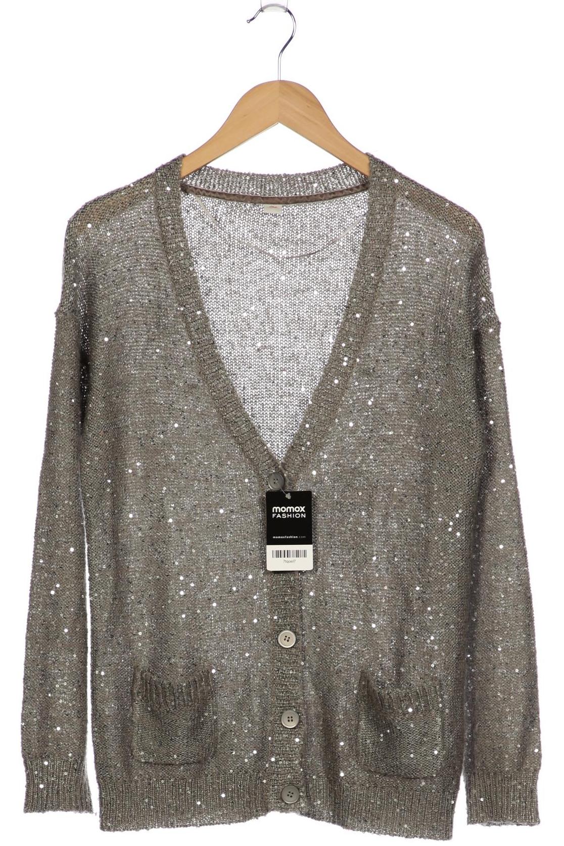 

s.Oliver Damen Strickjacke, grau, Gr. 40