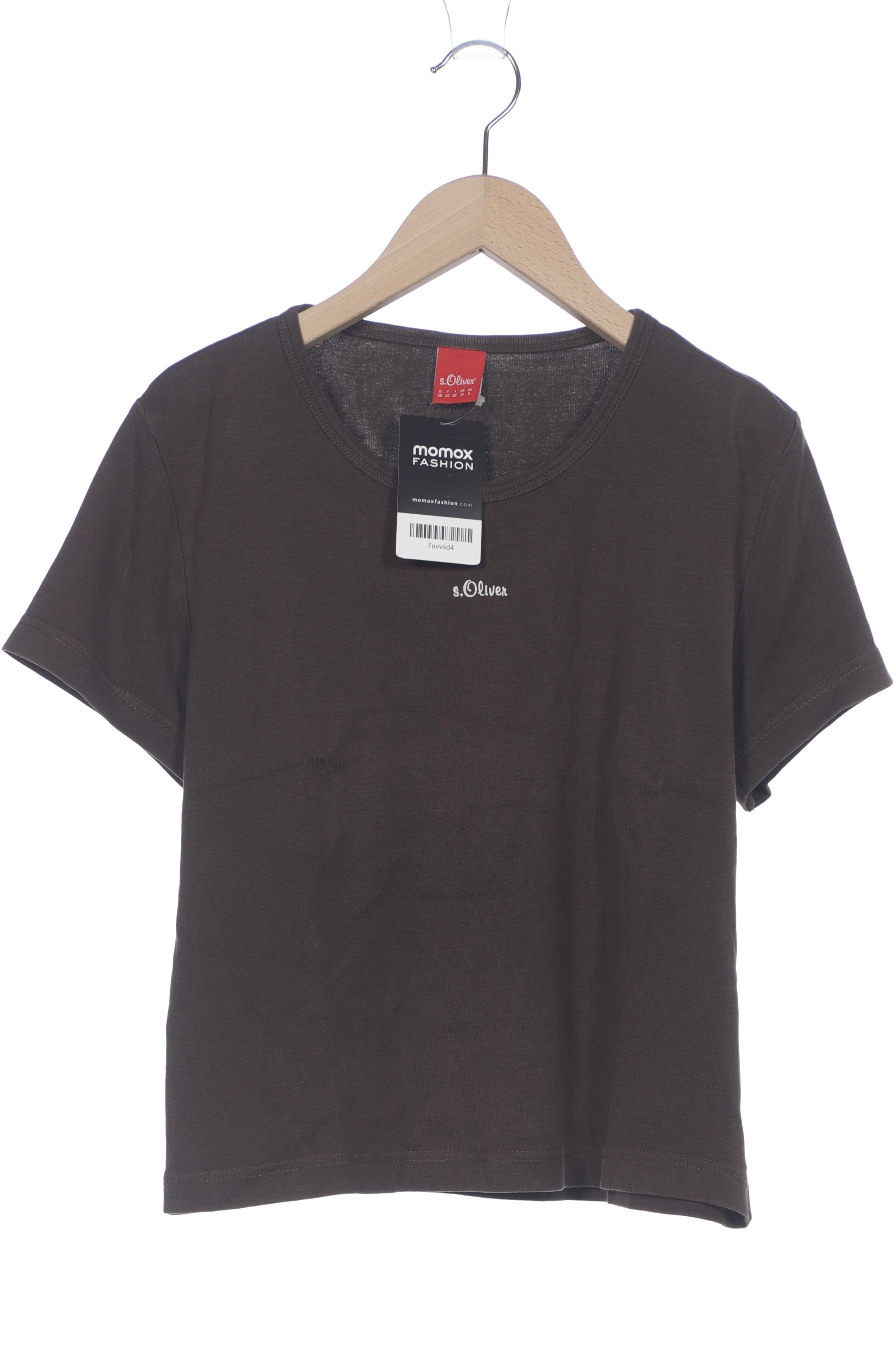 

s.Oliver Damen T-Shirt, braun, Gr. 38