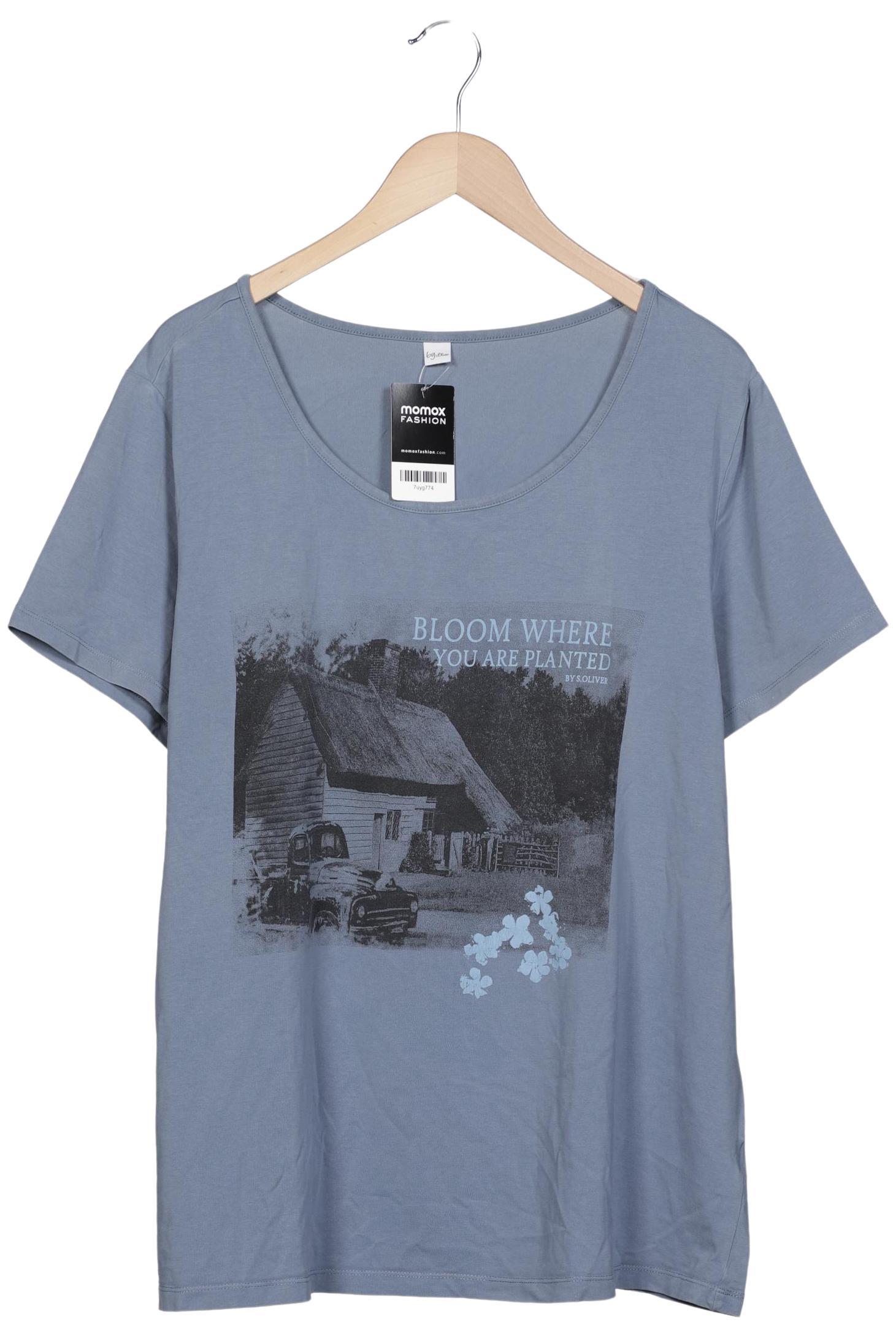 

s.Oliver Damen T-Shirt, blau, Gr. 48