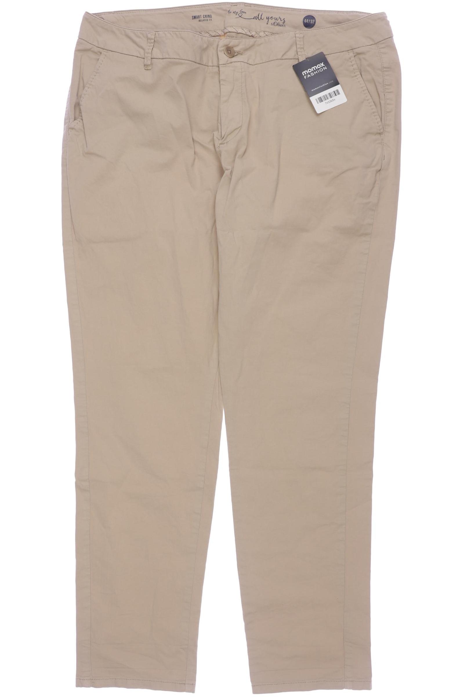 

s.Oliver Damen Stoffhose, beige, Gr. 44