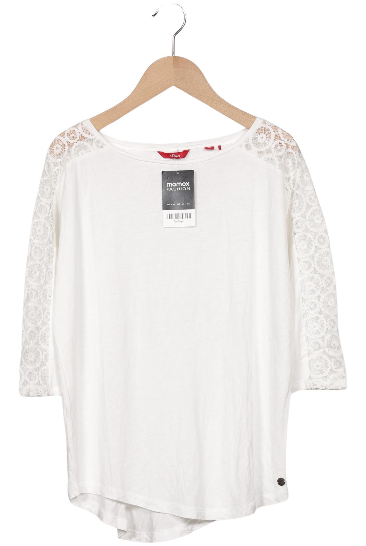 

s.Oliver Damen Langarmshirt, weiß, Gr. 36