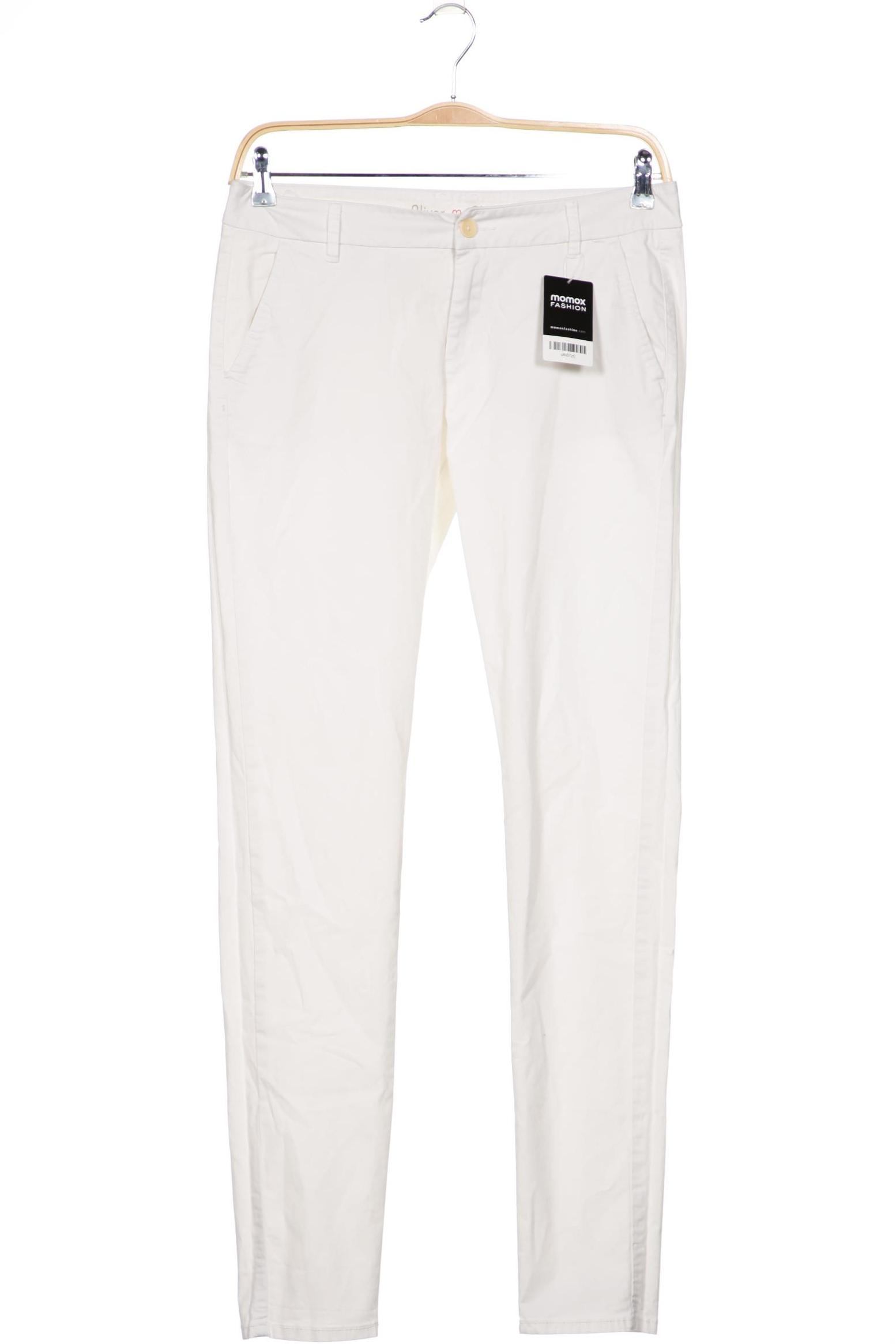 

s.Oliver Damen Jeans, weiß