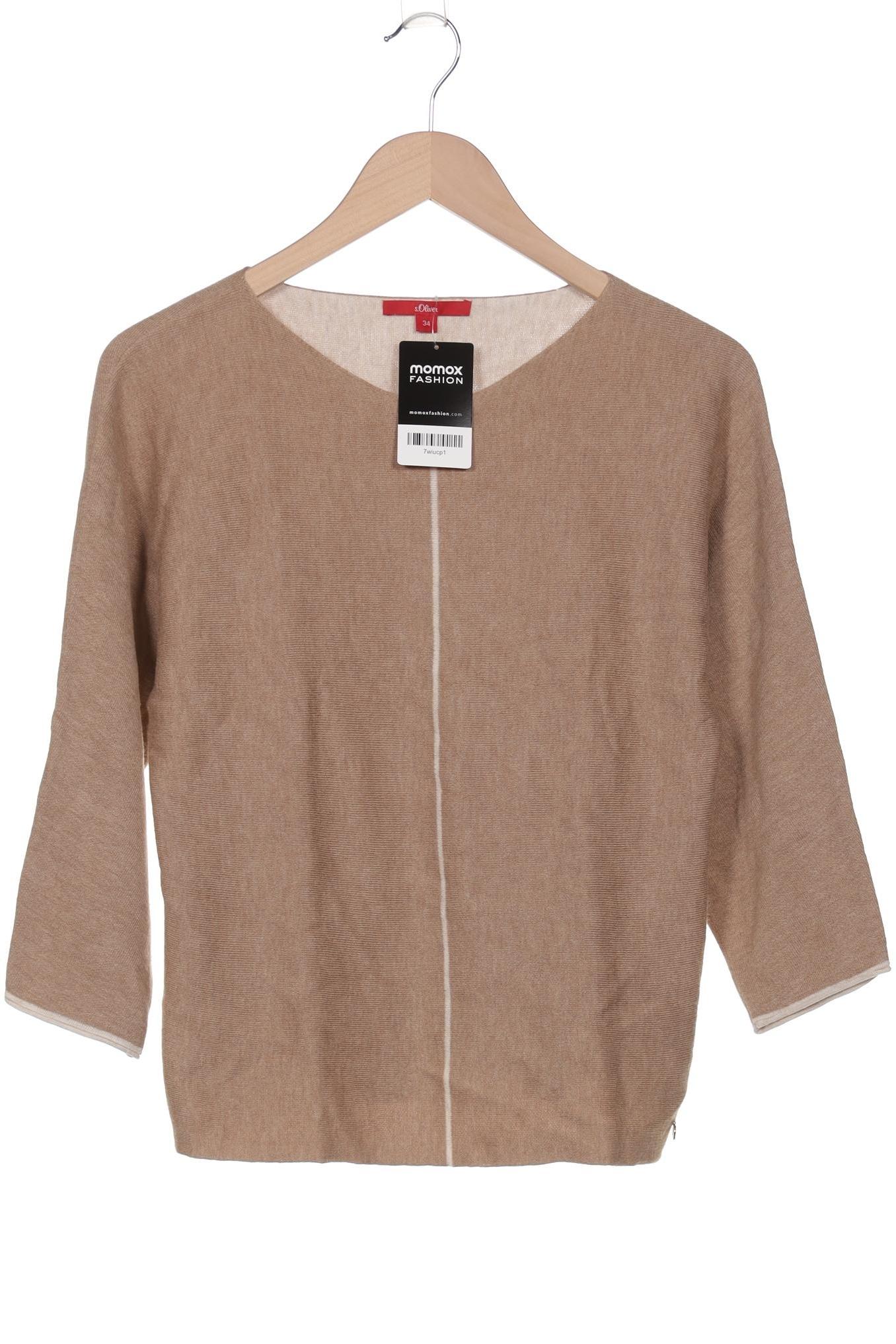 

s.Oliver Damen Pullover, beige, Gr. 34