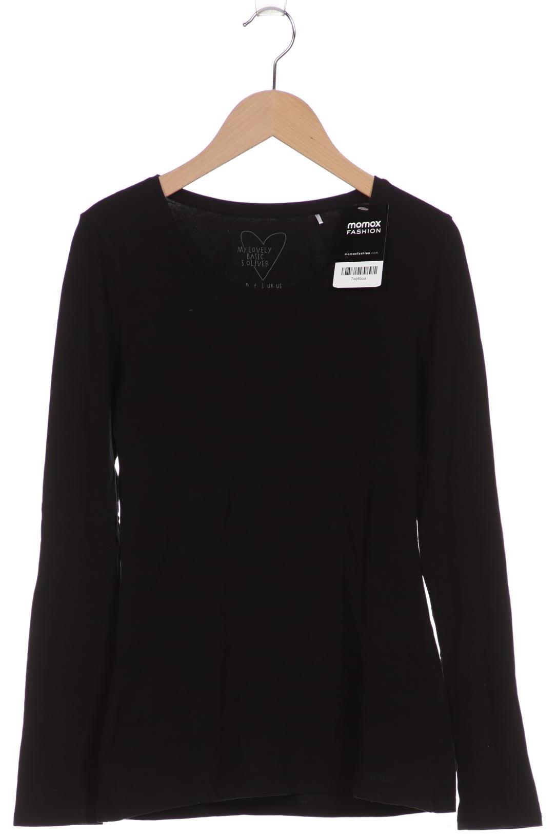 

s.Oliver Damen Langarmshirt, schwarz, Gr. 36