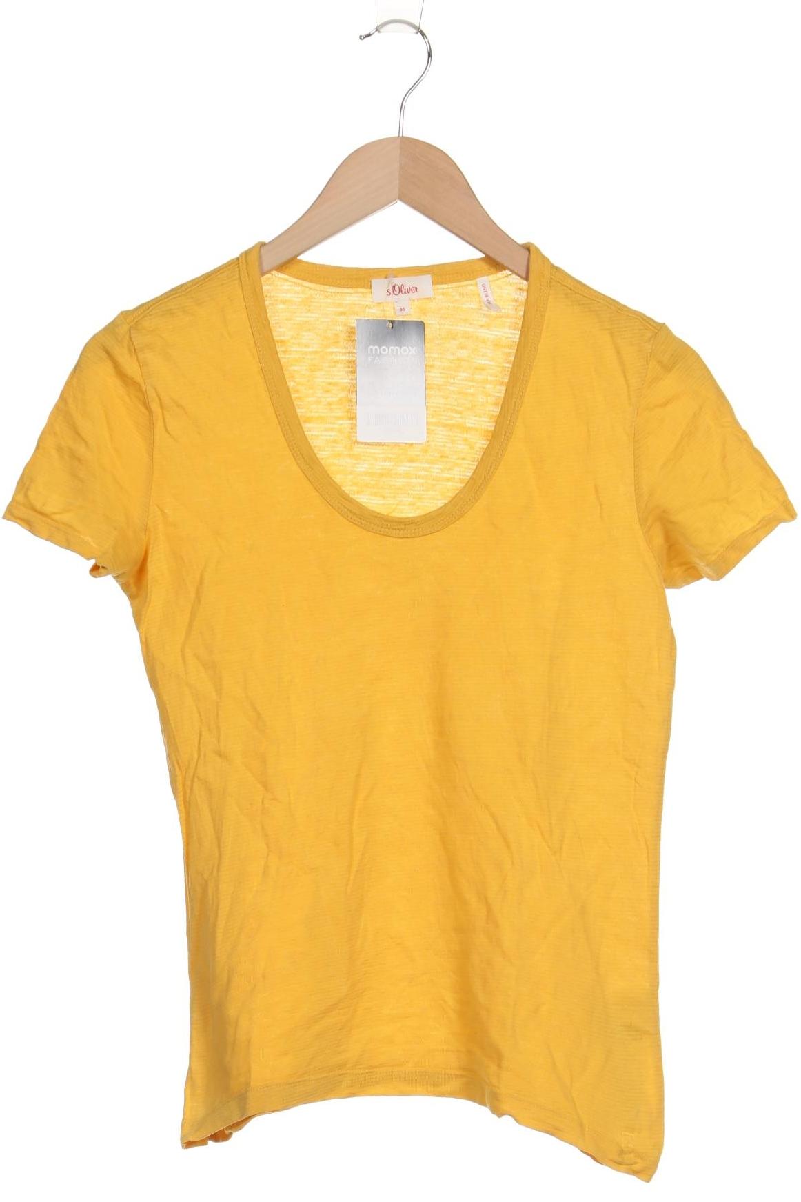 

s.Oliver Damen T-Shirt, gelb, Gr. 36