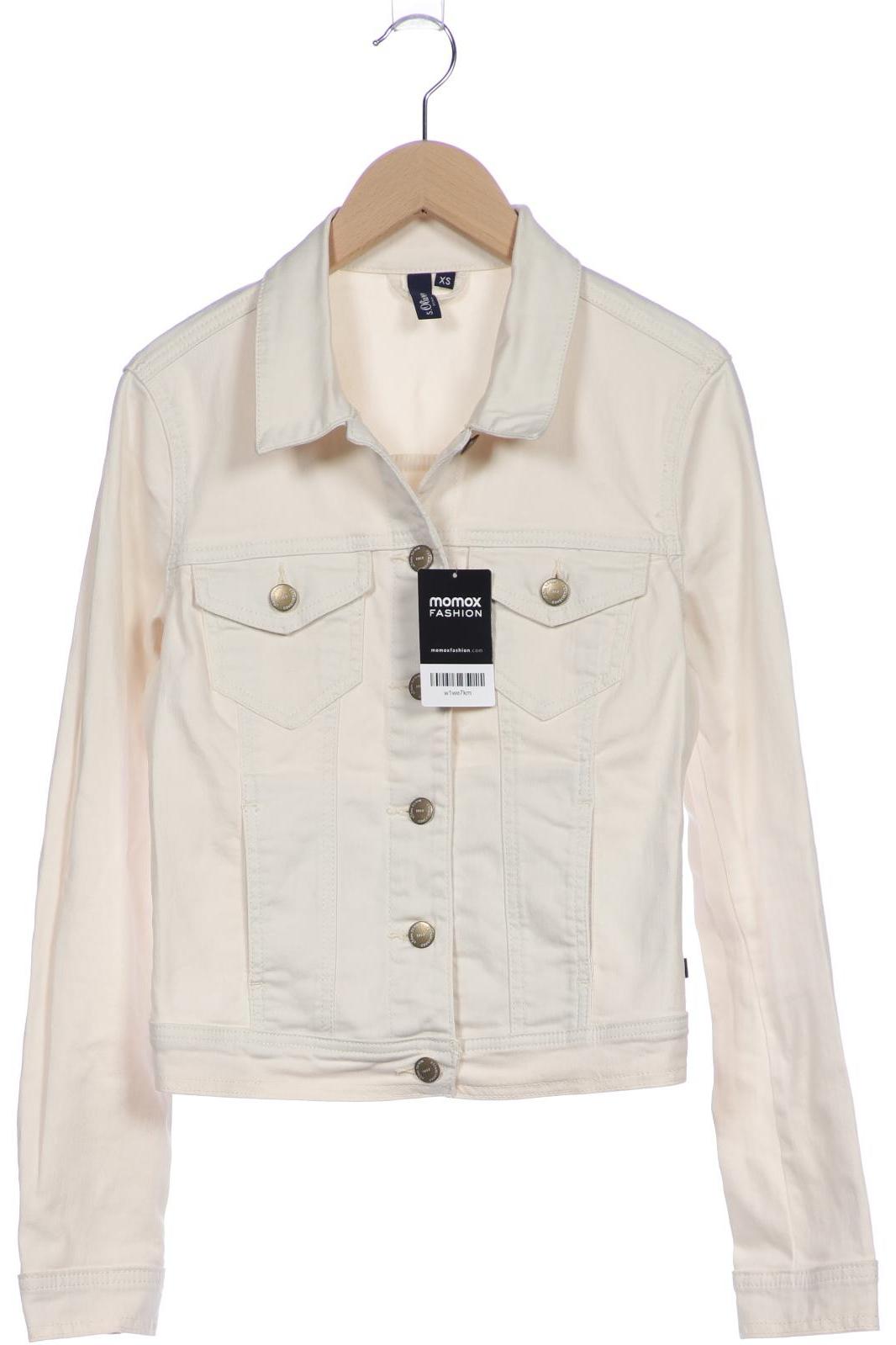 

s.Oliver Damen Jacke, cremeweiß, Gr. 34