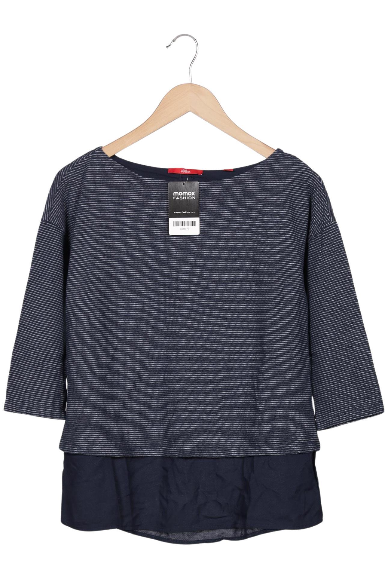 

s.Oliver Damen Langarmshirt, marineblau, Gr. 40