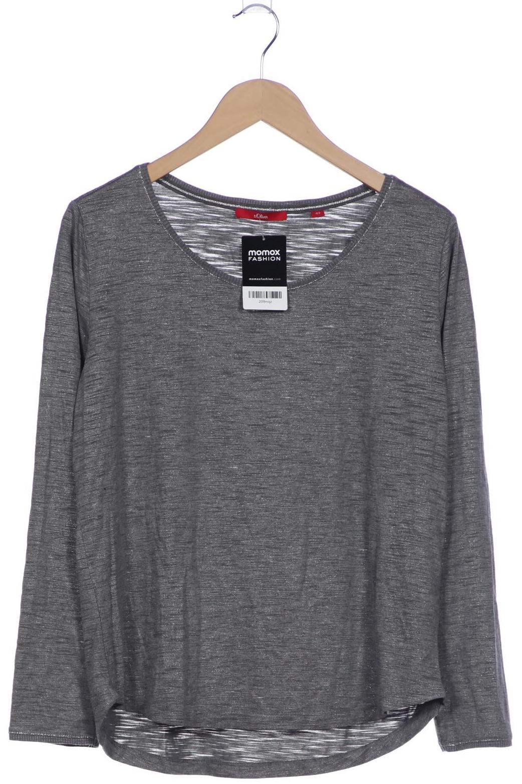 

s.Oliver Damen Langarmshirt, grau, Gr. 42