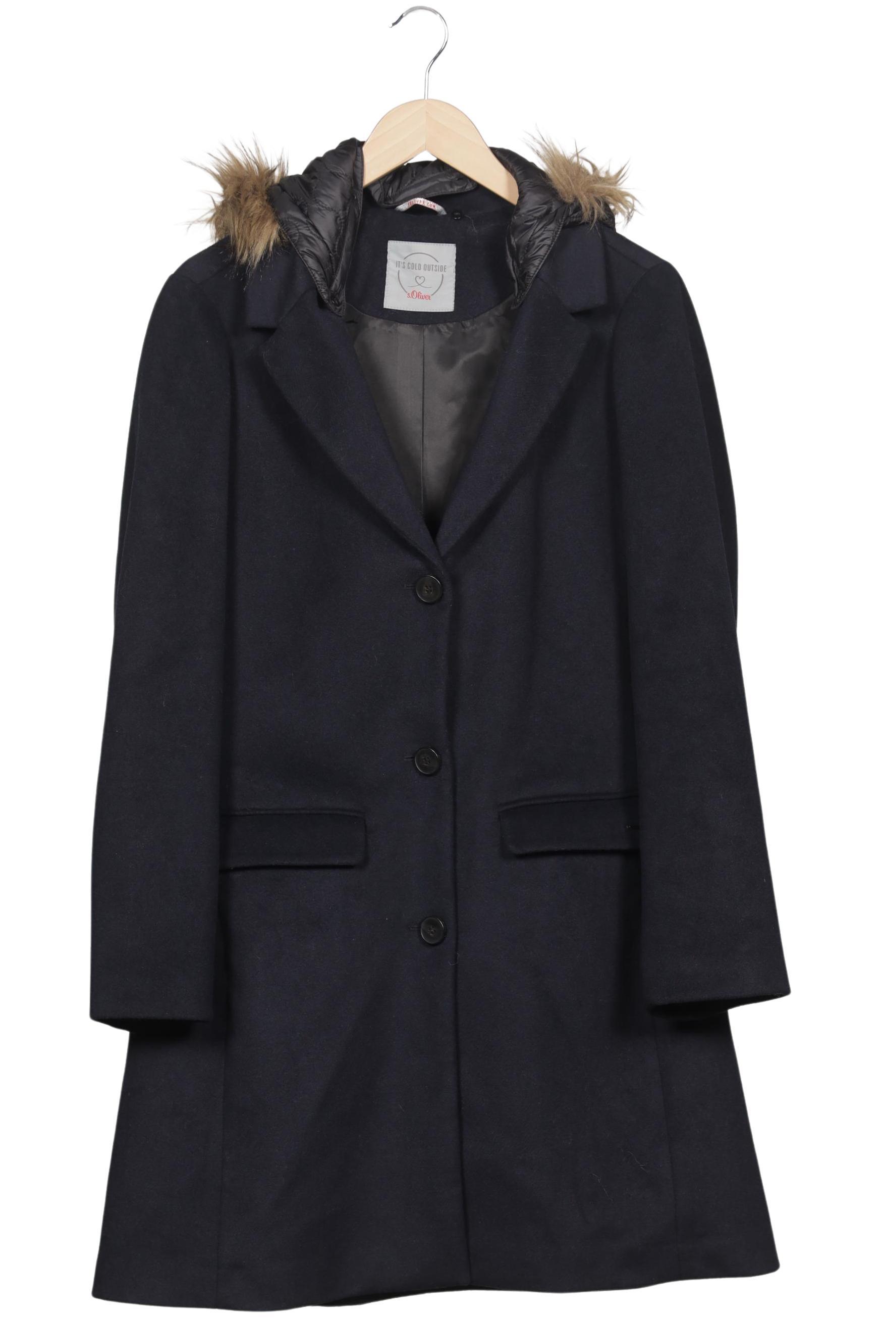 

s.Oliver Damen Mantel, marineblau, Gr. 46