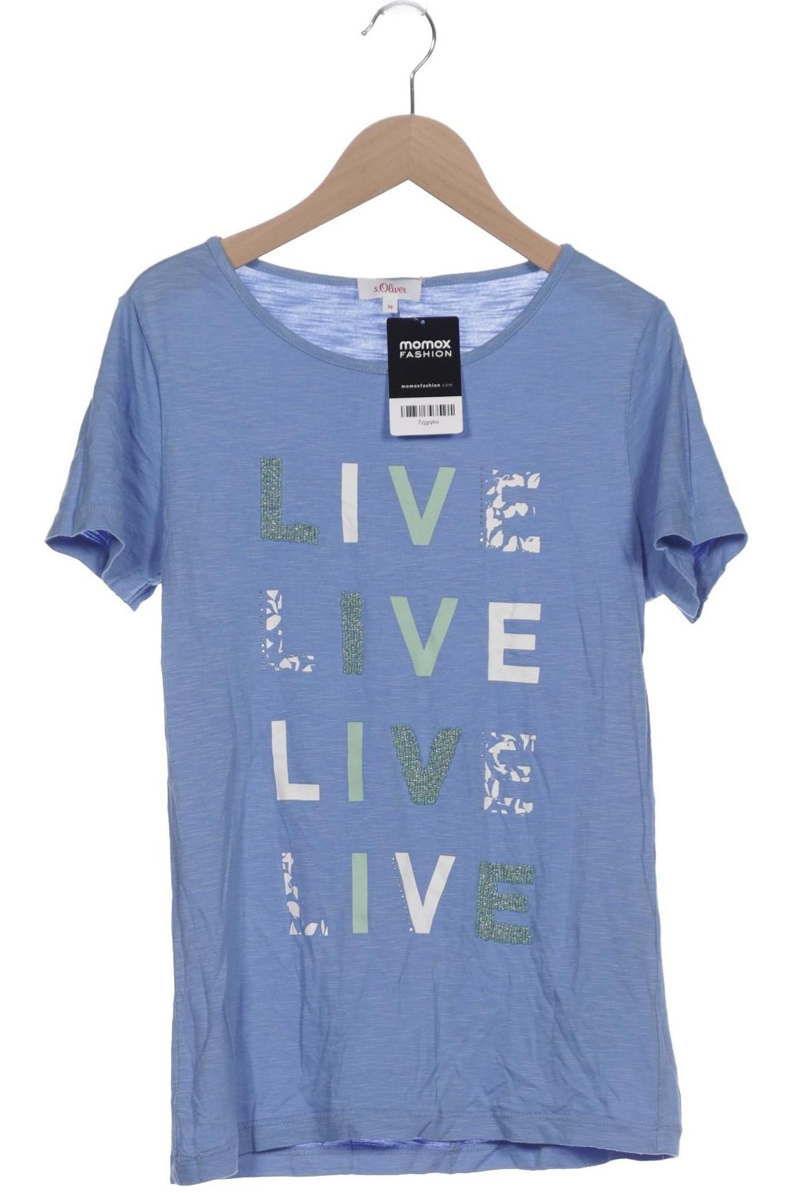 

s.Oliver Damen T-Shirt, blau, Gr. 36