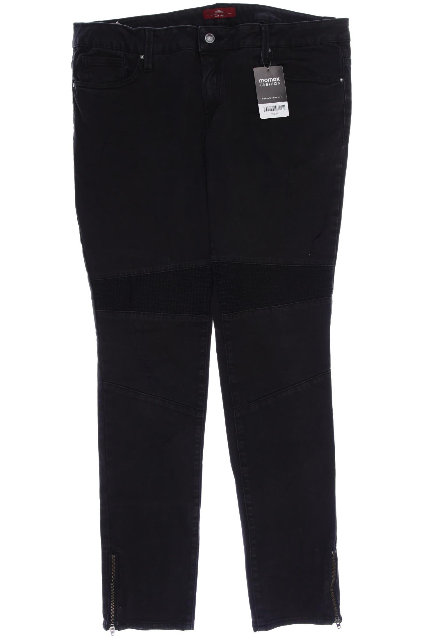 

s.Oliver Damen Jeans, schwarz