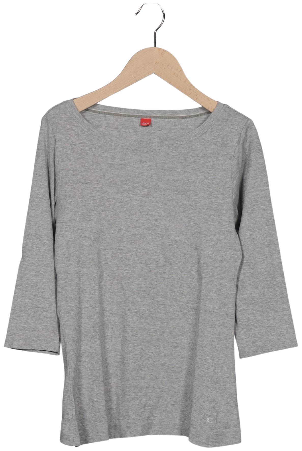 

s.Oliver Damen Langarmshirt, grau, Gr. 38