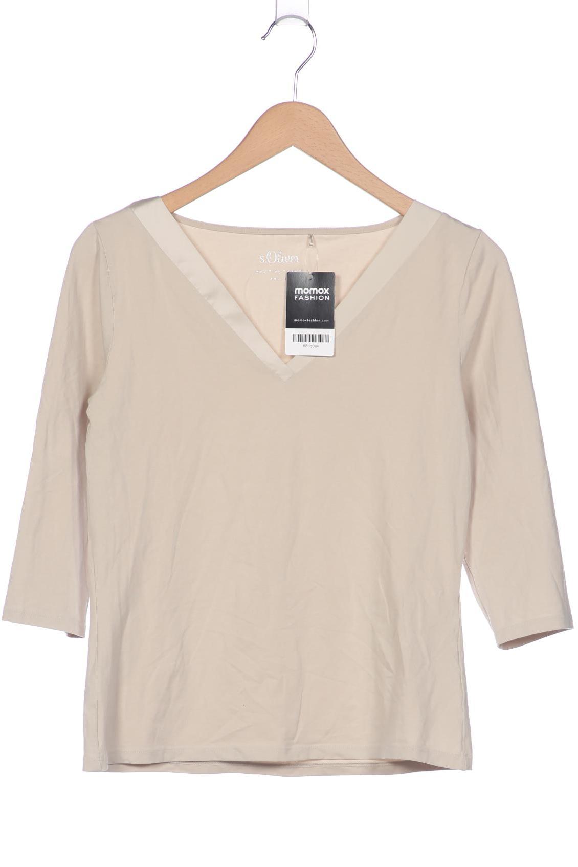 

s.Oliver Damen Langarmshirt, beige, Gr. 38