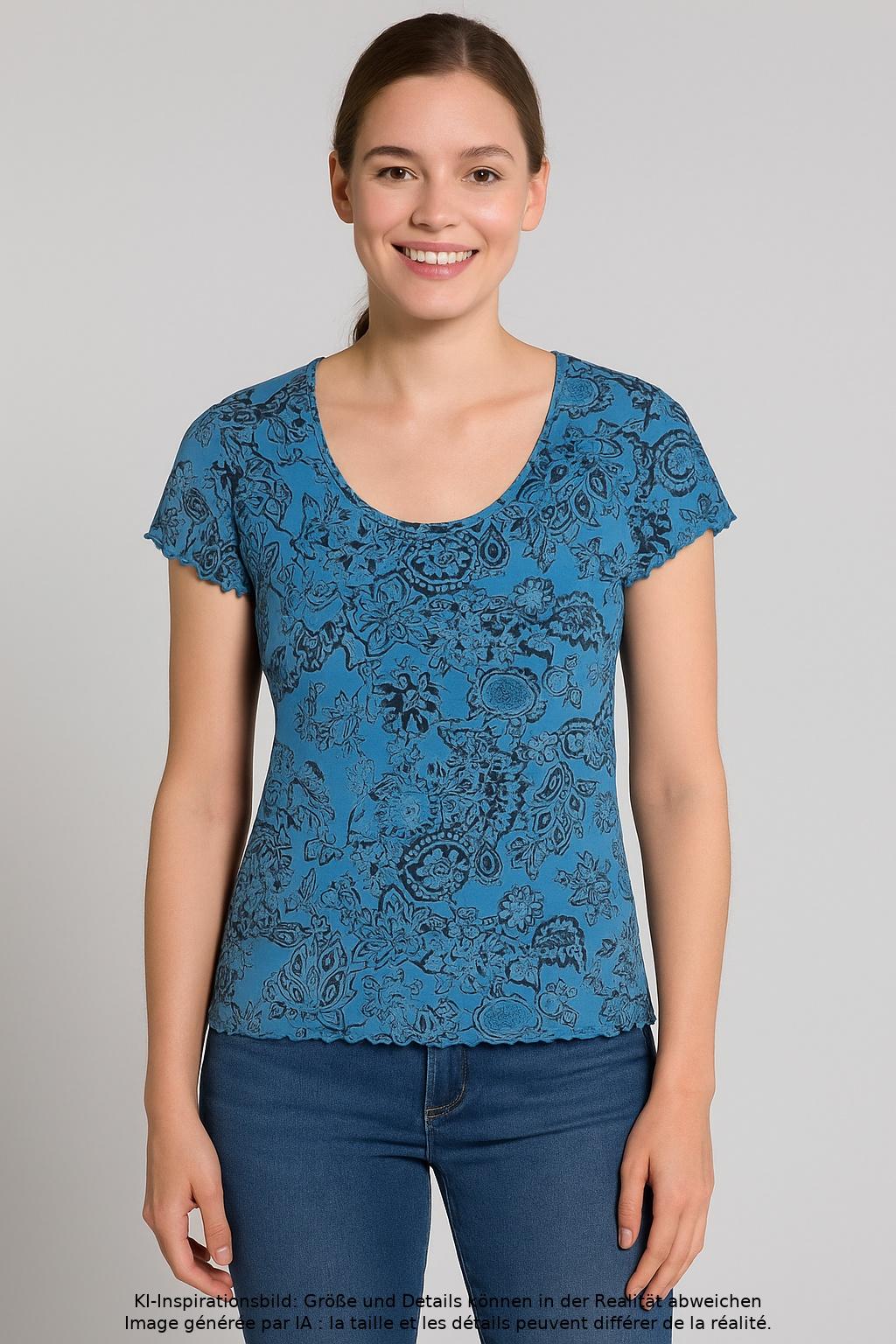 

s.Oliver Damen T-Shirt, blau, Gr. 36