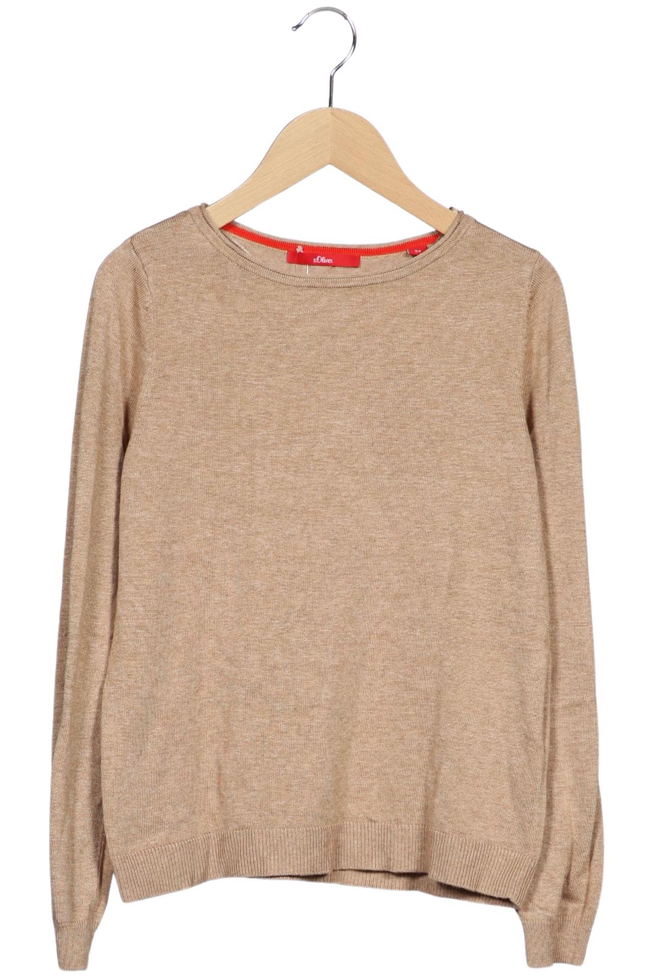 

s.Oliver Damen Pullover, beige, Gr. 34