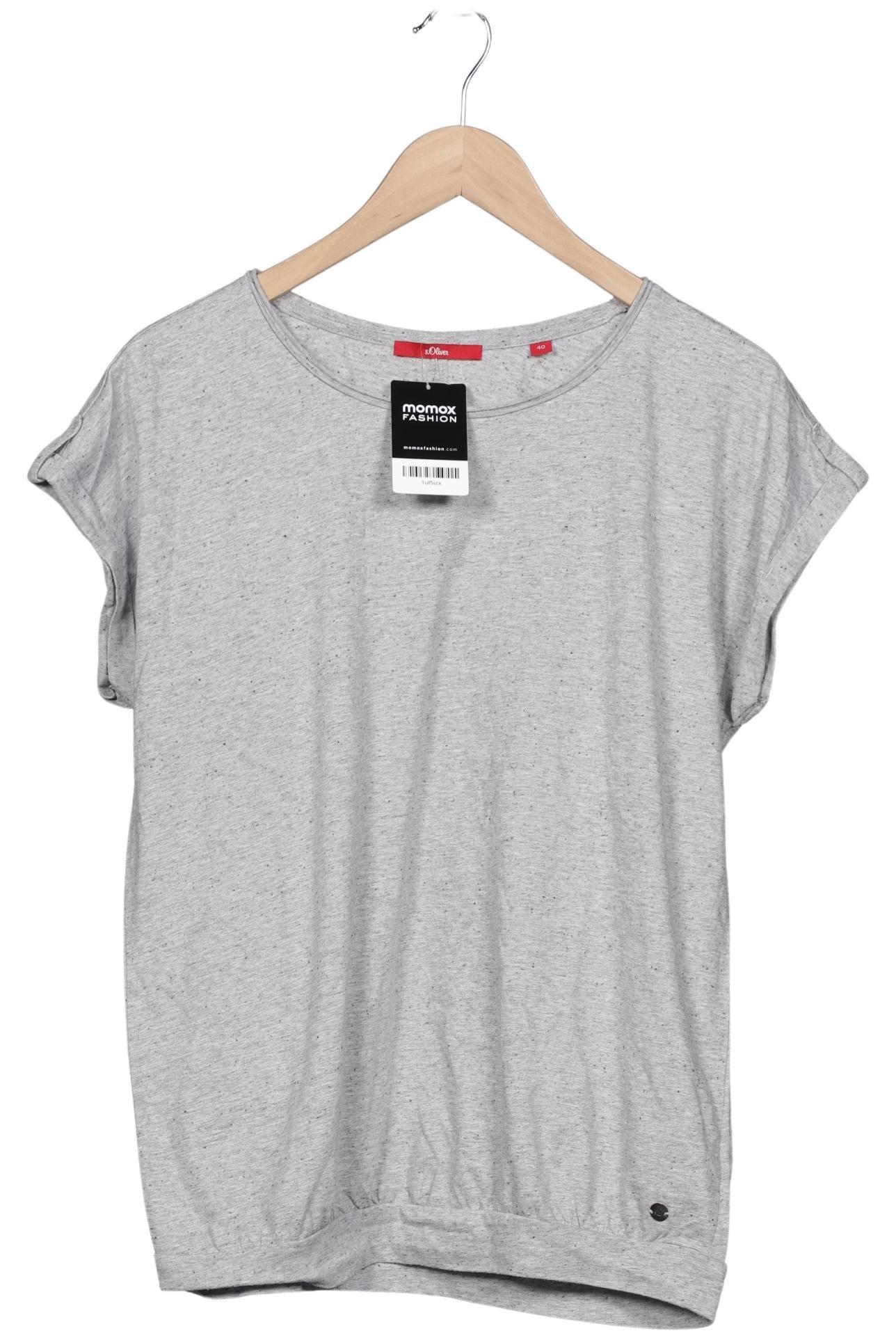 

s.Oliver Damen T-Shirt, grau, Gr. 40