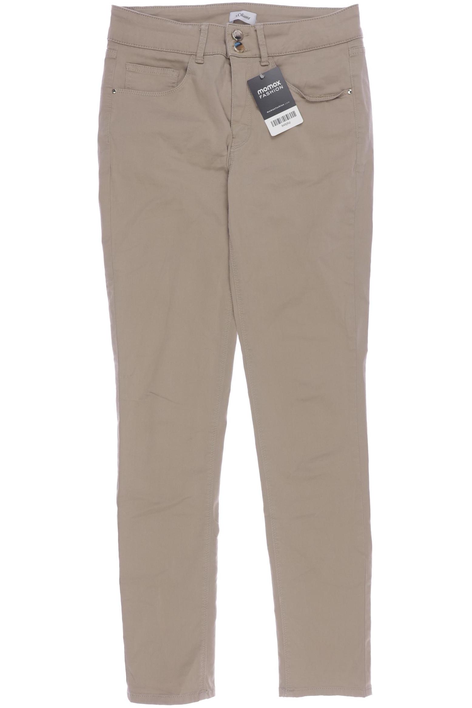 

s.Oliver Damen Stoffhose, beige, Gr. 28