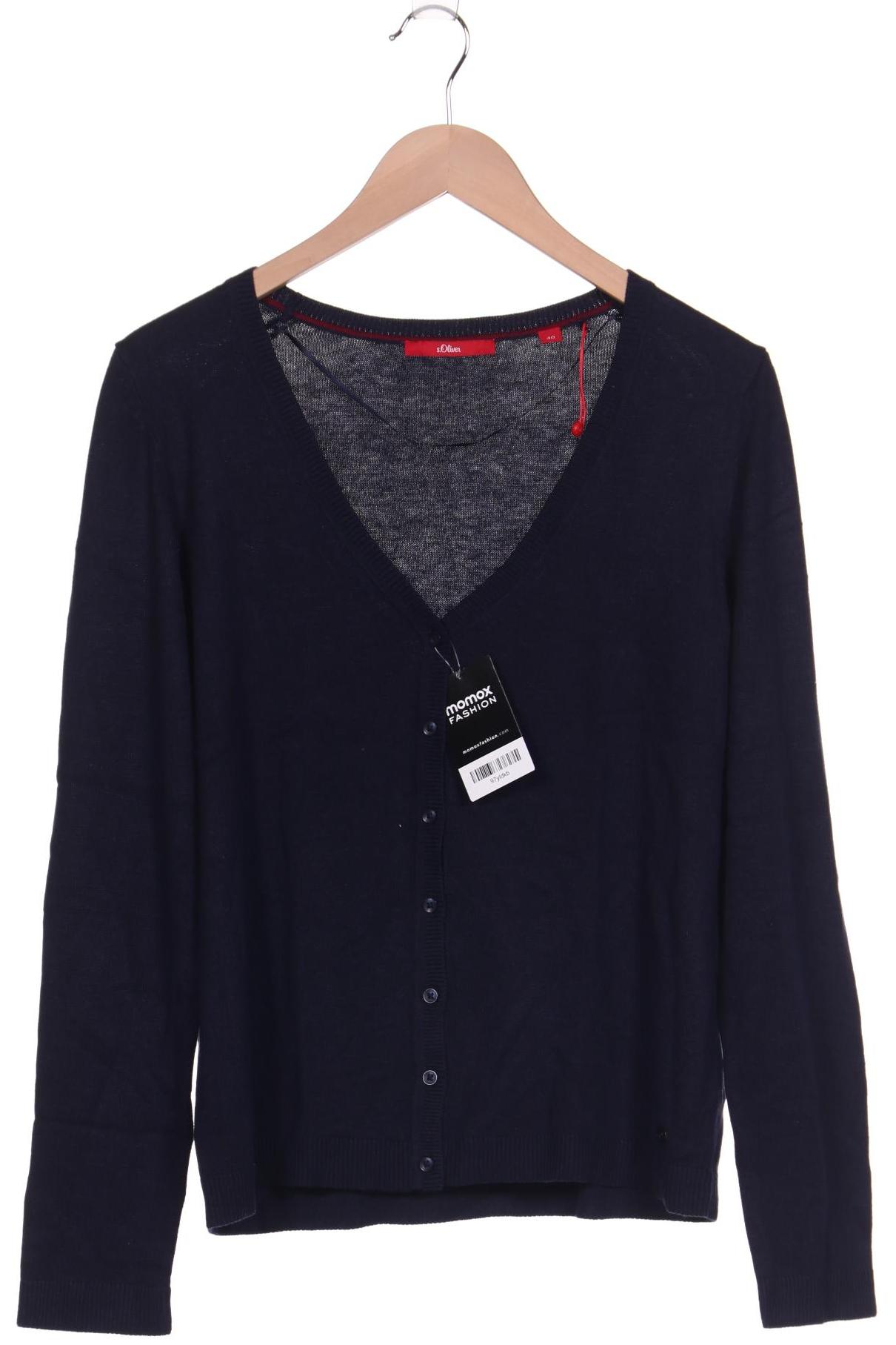 

s.Oliver Damen Strickjacke, marineblau, Gr. 40