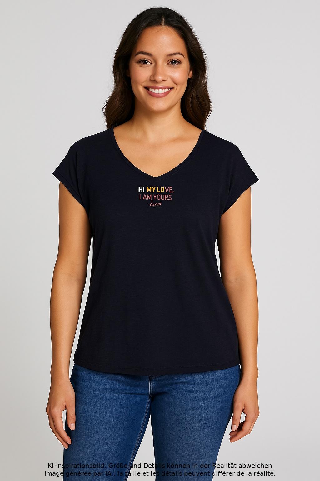 

s.Oliver Damen T-Shirt, marineblau, Gr. 42