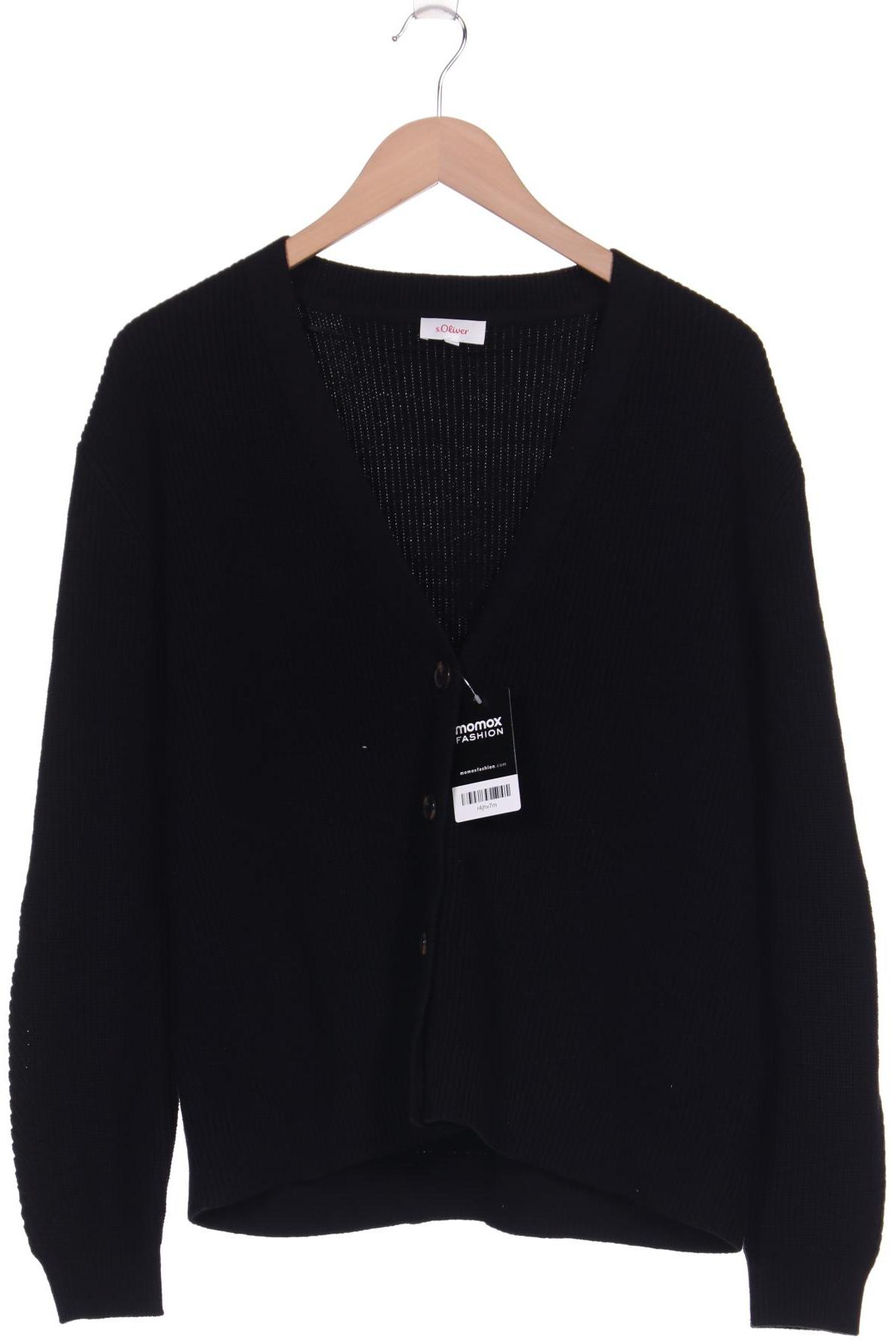 

s.Oliver Damen Strickjacke, schwarz