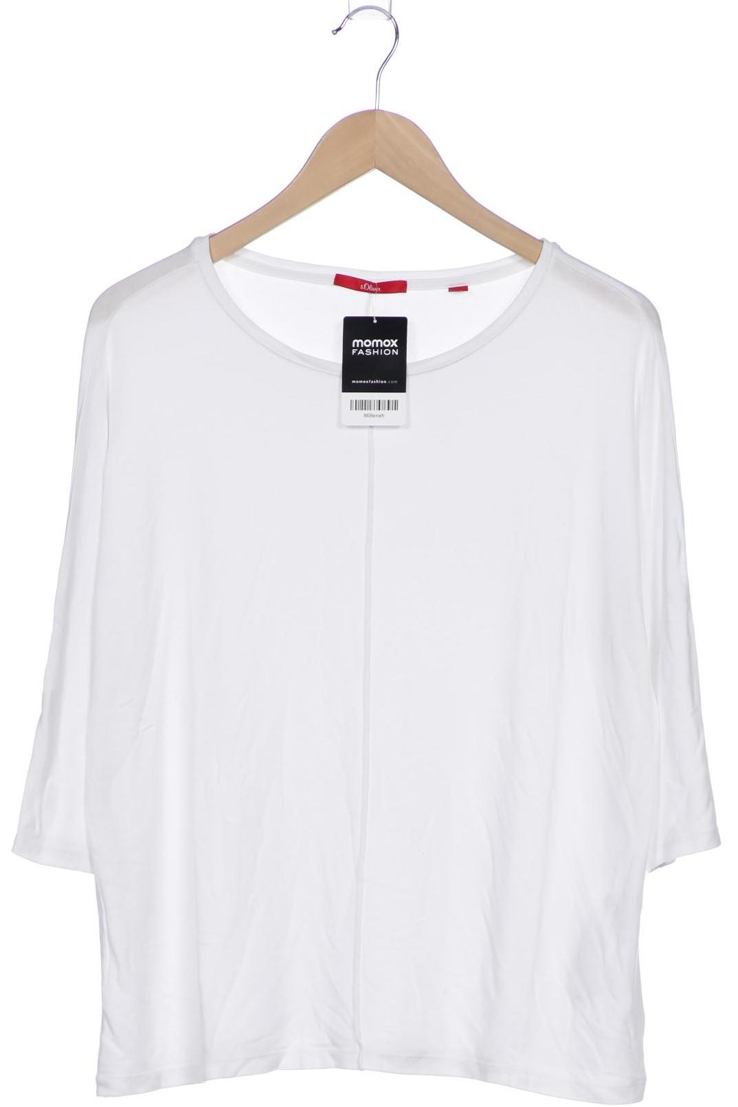 

s.Oliver Damen Langarmshirt, weiß, Gr. 40