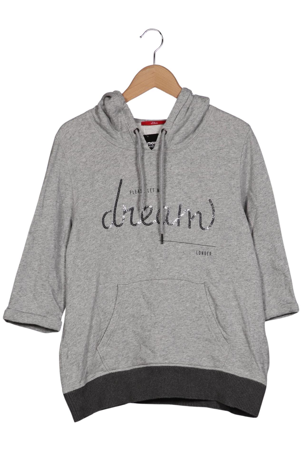 

s.Oliver Damen Kapuzenpullover, grau, Gr. 40