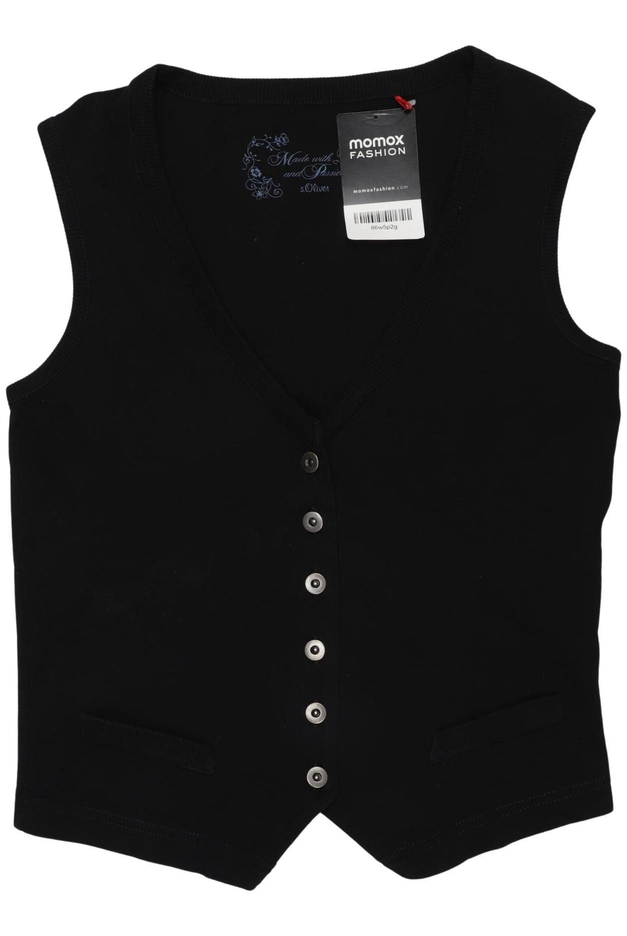 

s.Oliver Damen Weste, schwarz, Gr. 36