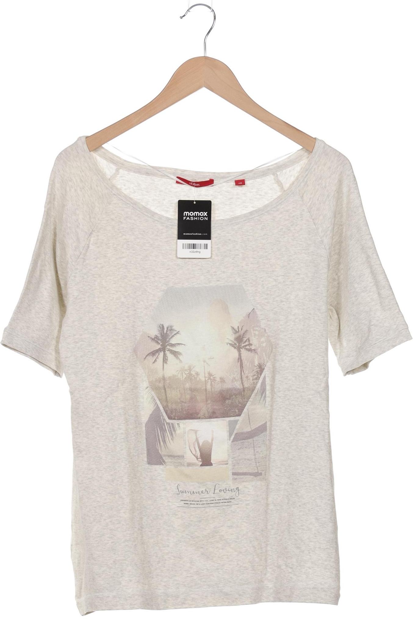 

s.Oliver Damen T-Shirt, cremeweiß, Gr. 46
