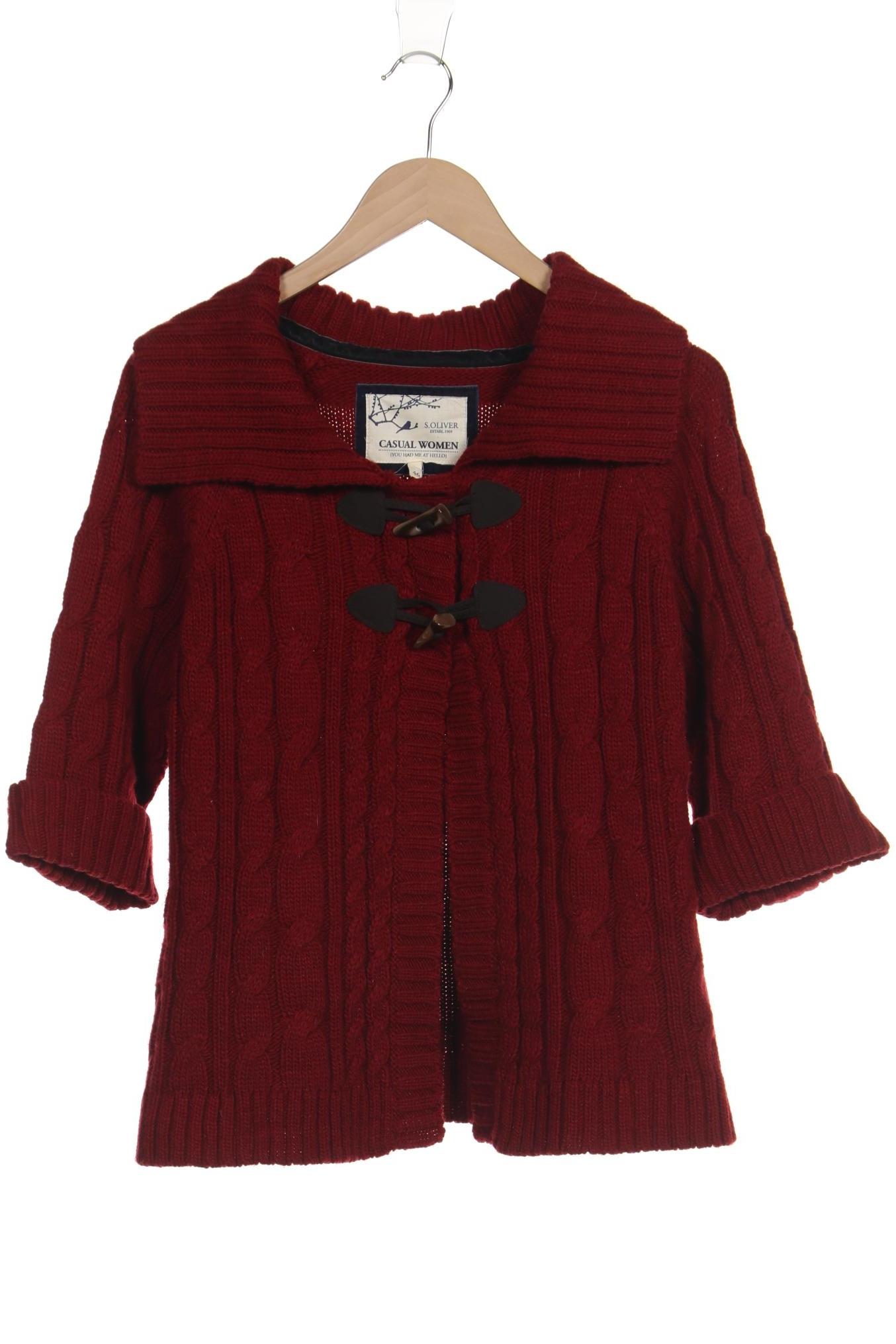 

s.Oliver Damen Strickjacke, bordeaux, Gr. 46