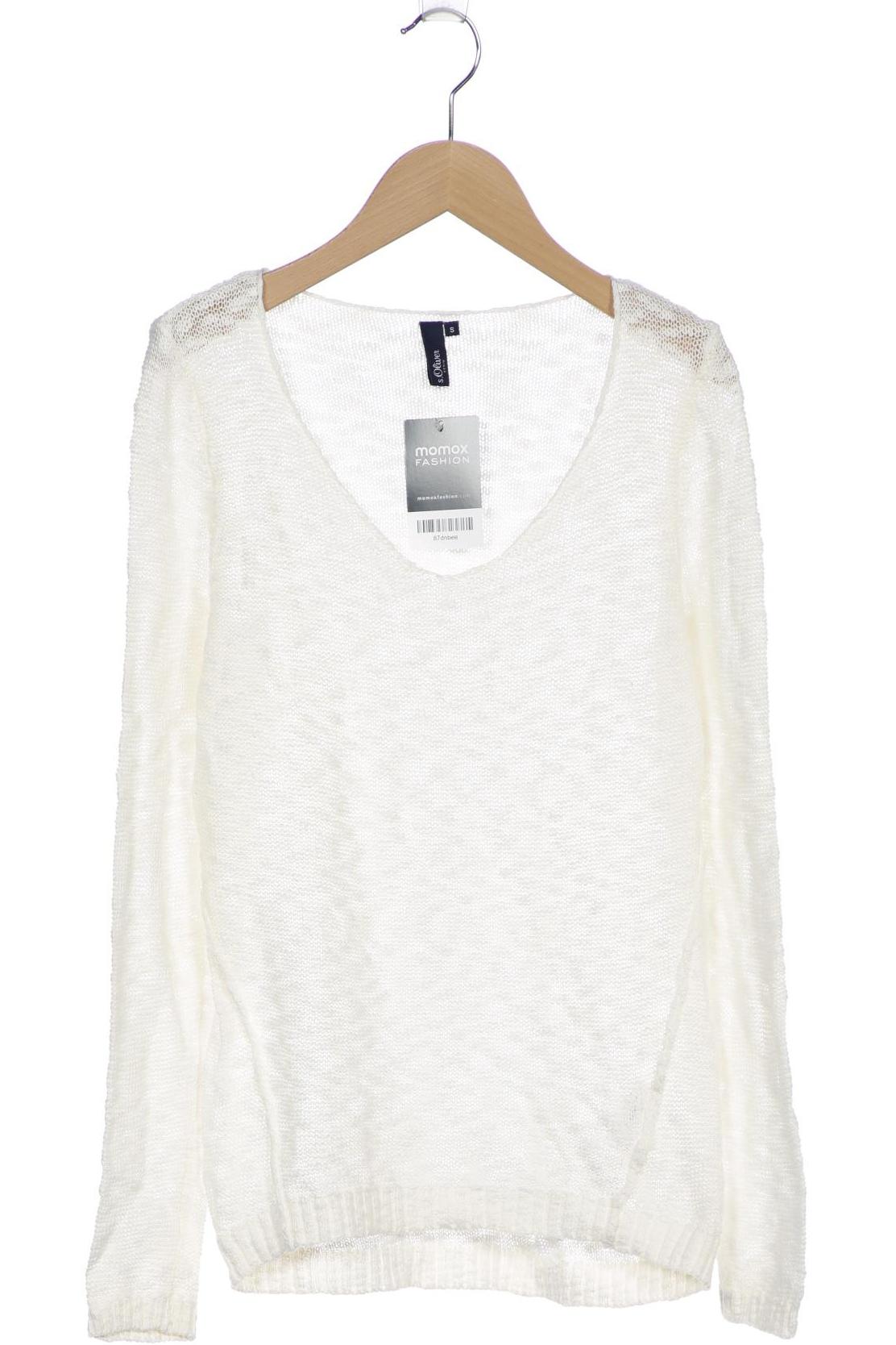 

s.Oliver Damen Pullover, cremeweiß