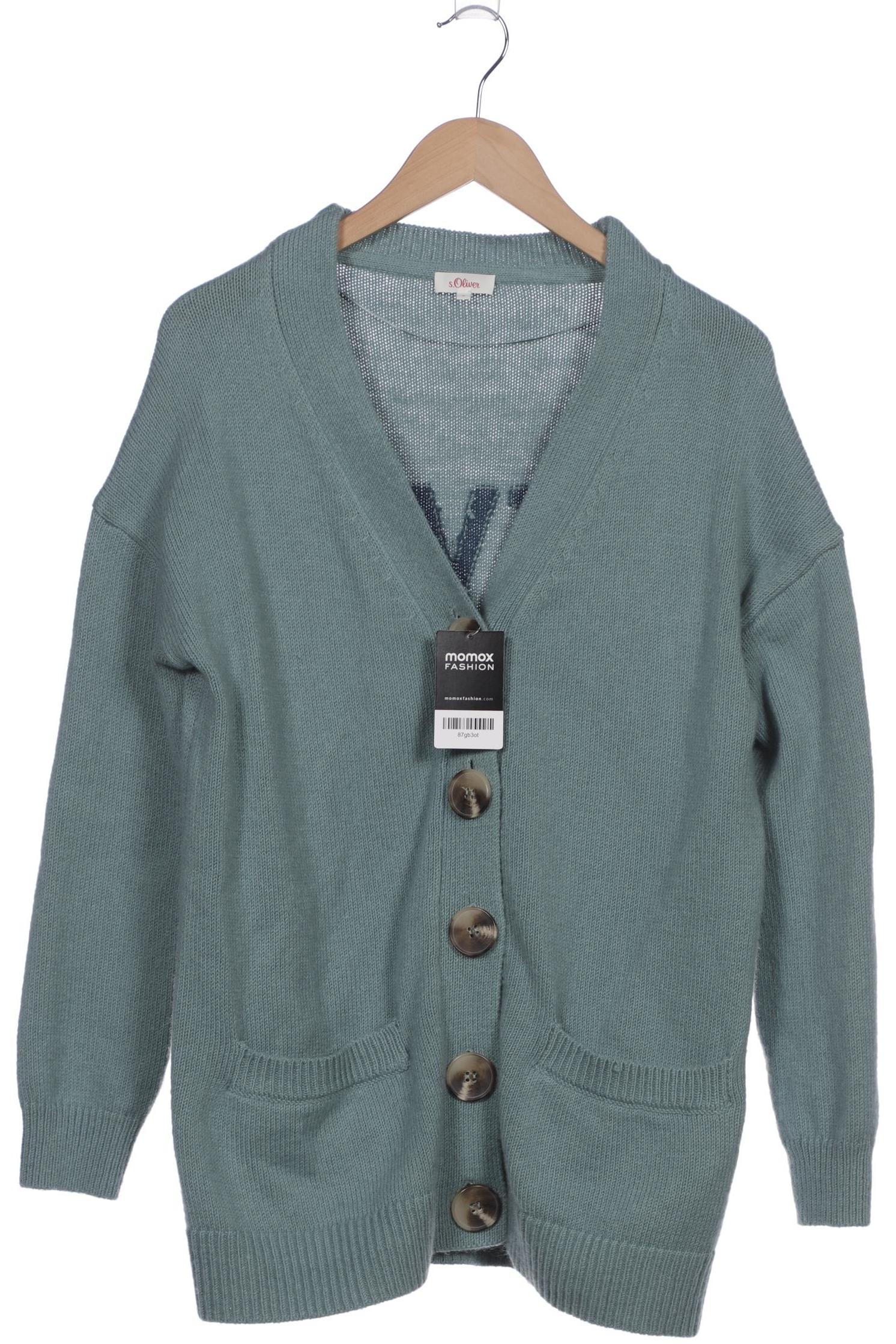 

s.Oliver Damen Strickjacke, türkis, Gr. 36