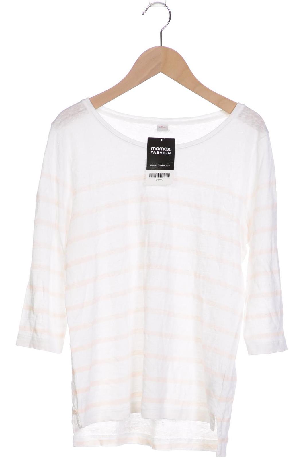 

s.Oliver Damen Langarmshirt, weiß, Gr. 38