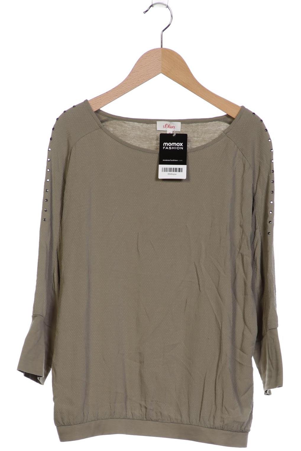 

s.Oliver Damen Langarmshirt, grün, Gr. 36