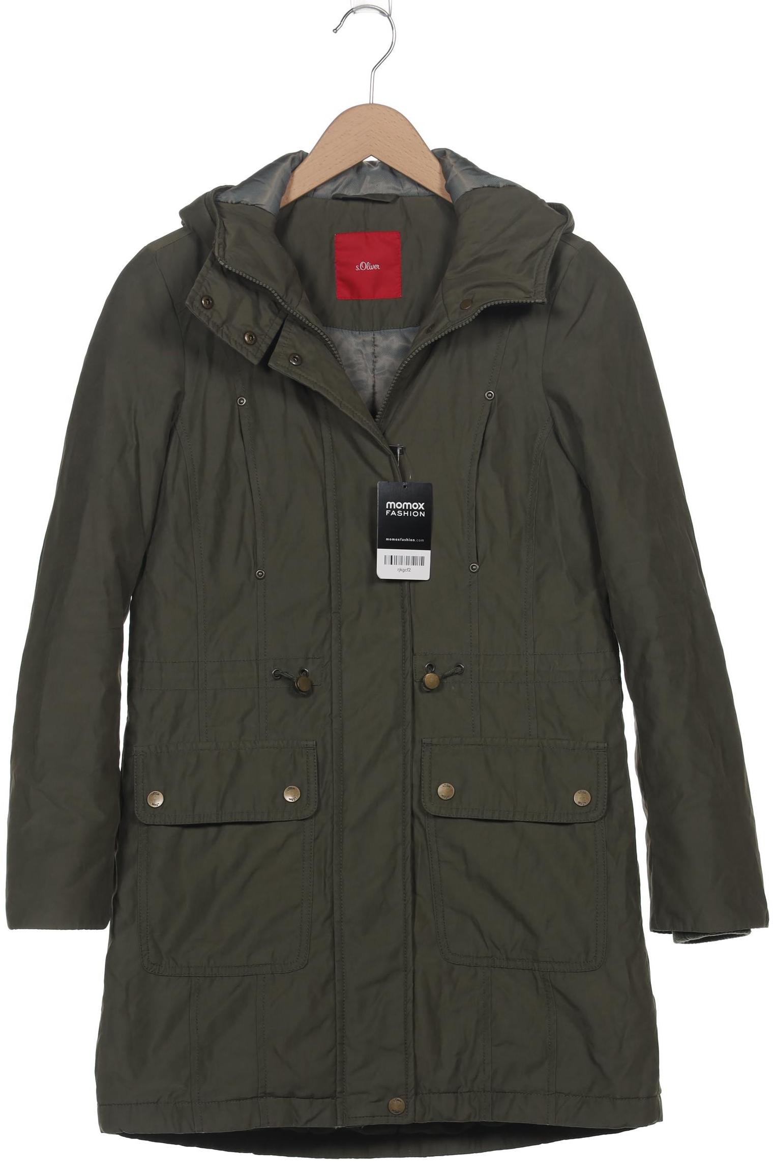 

s.Oliver Damen Mantel, grün, Gr. 36