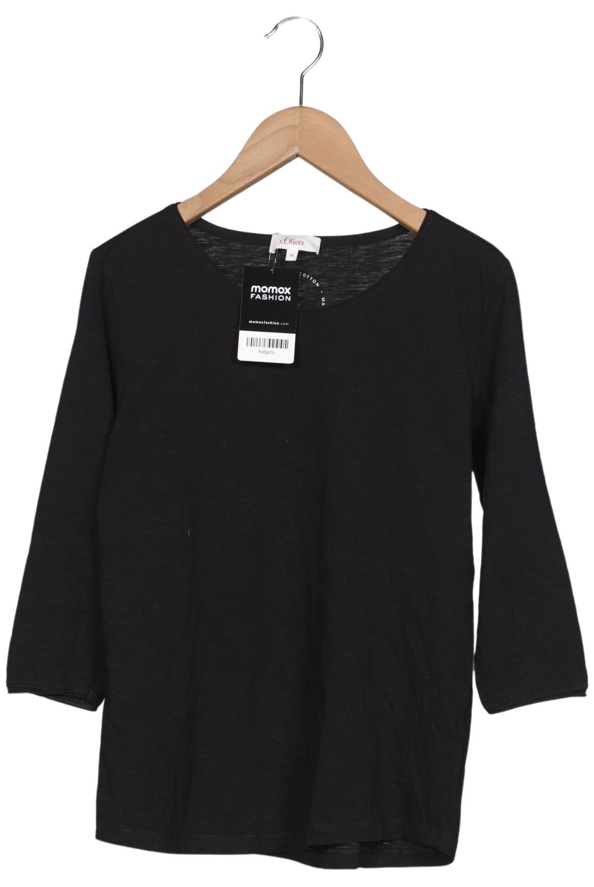 

s.Oliver Damen Langarmshirt, schwarz, Gr. 34