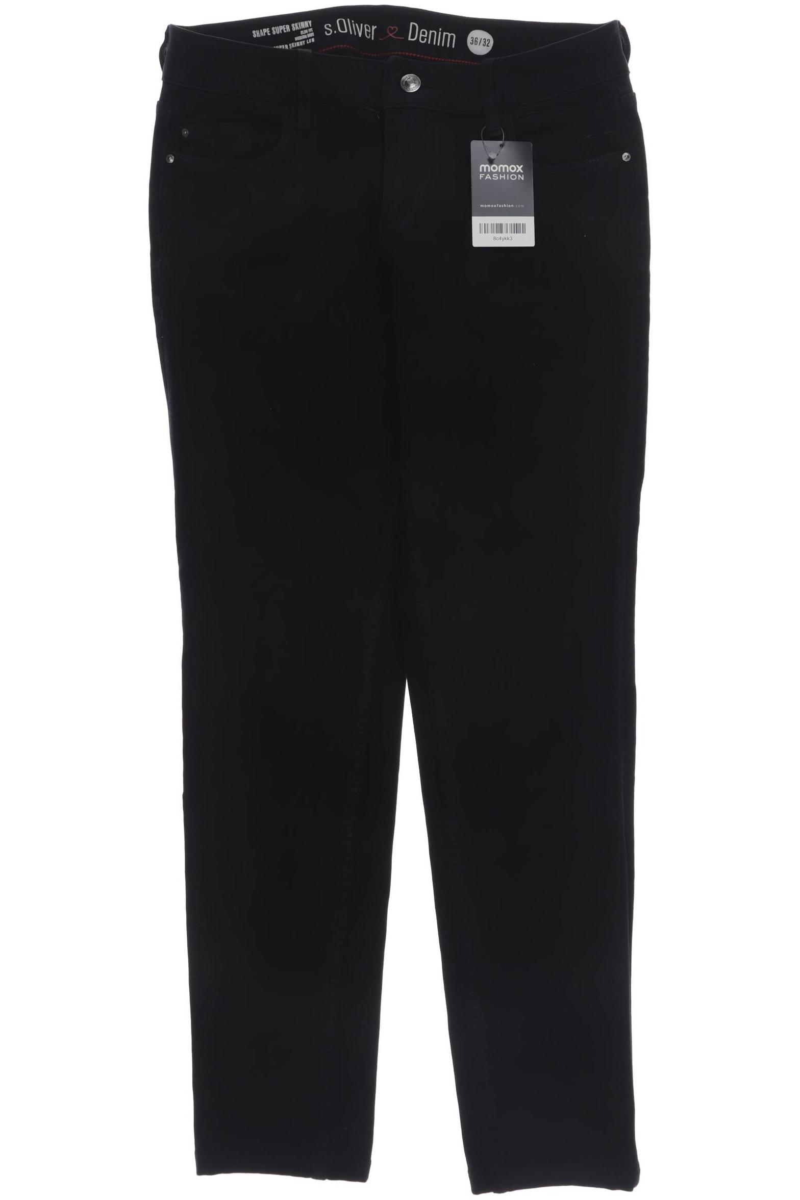 

s.Oliver Damen Jeans, schwarz