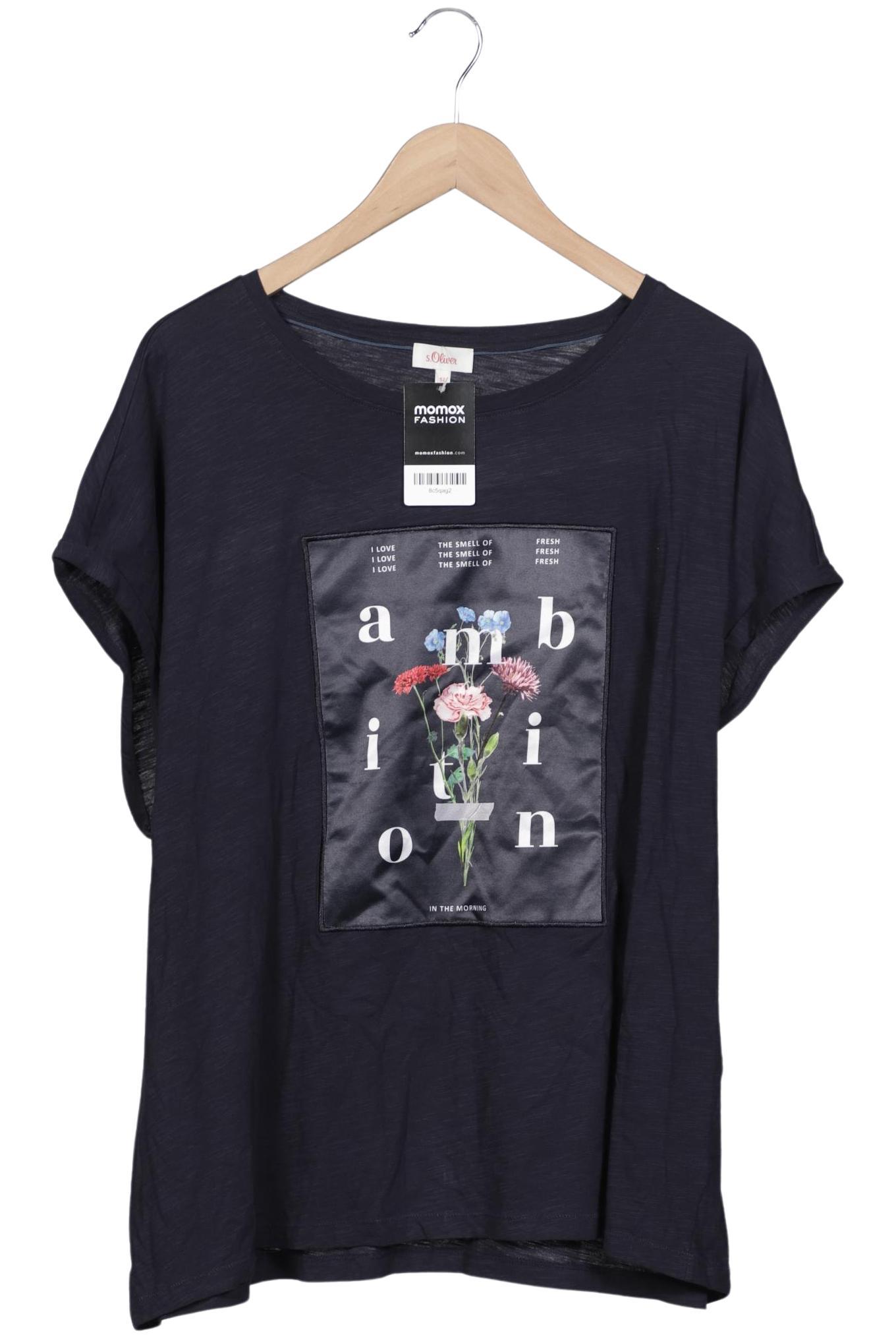 

s.Oliver Damen T-Shirt, marineblau, Gr. 52