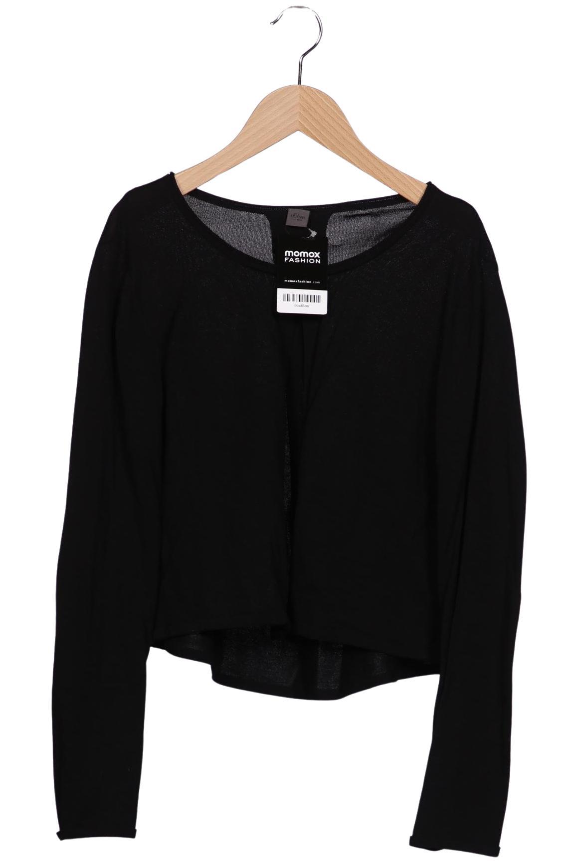 

s.Oliver Damen Strickjacke, schwarz, Gr. 42