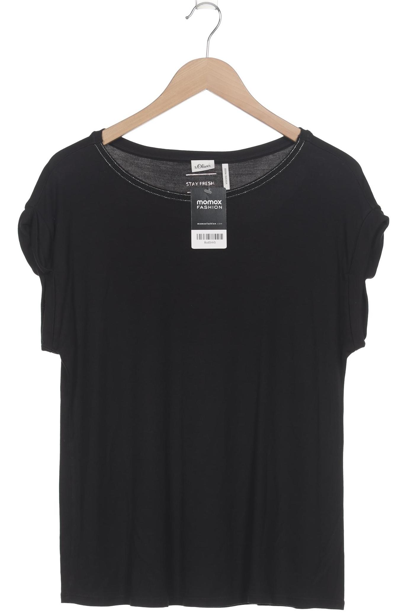 

s.Oliver Damen T-Shirt, schwarz, Gr. 42