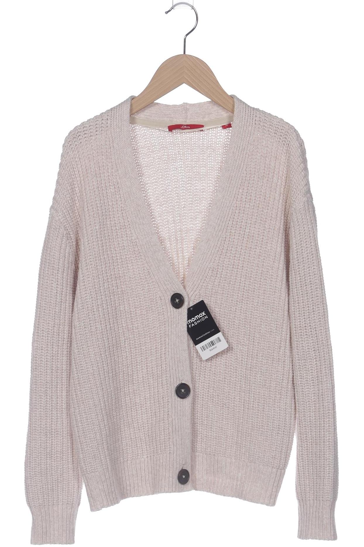 

s.Oliver Damen Strickjacke, beige, Gr. 36