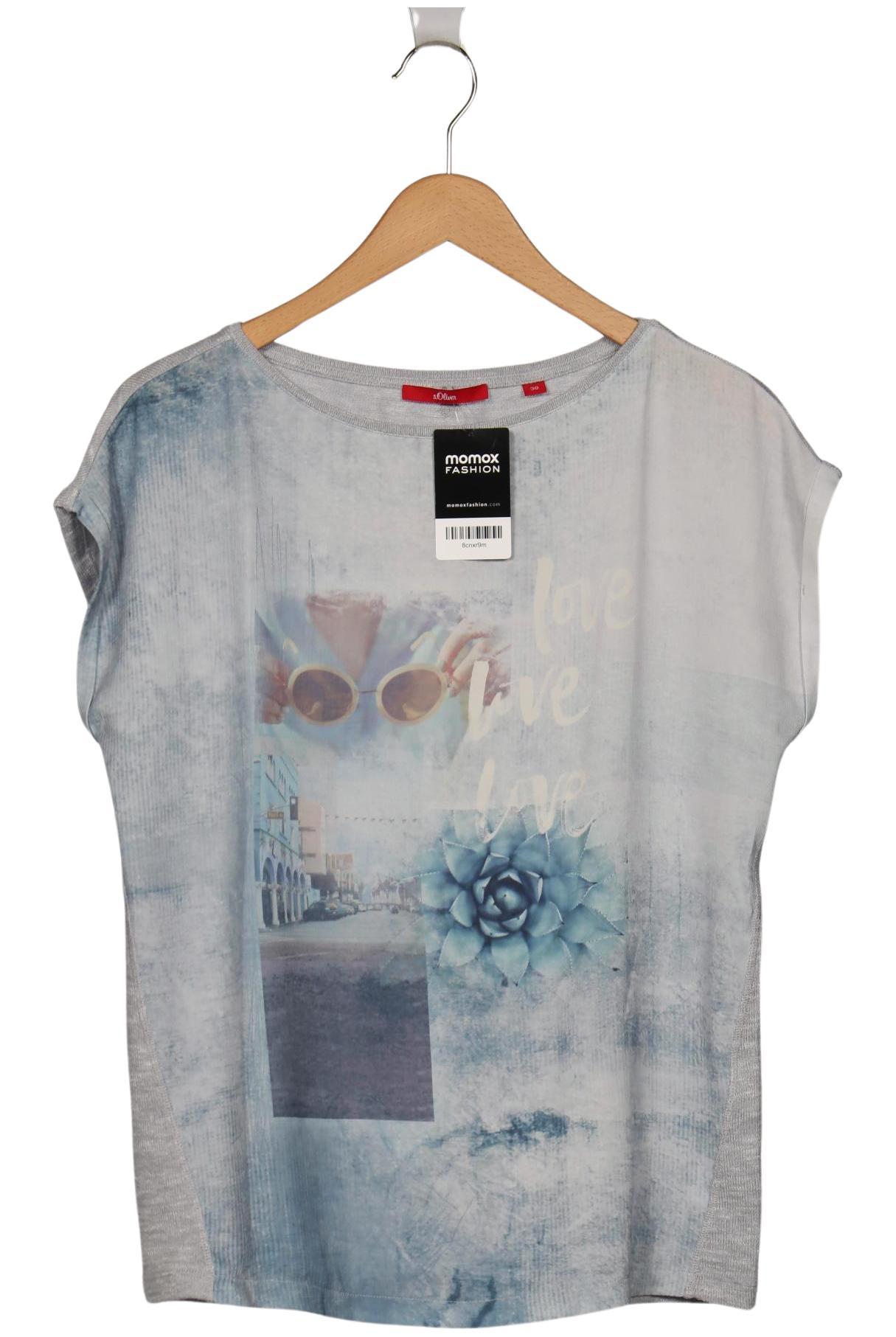 

s.Oliver Damen T-Shirt, grau, Gr. 38