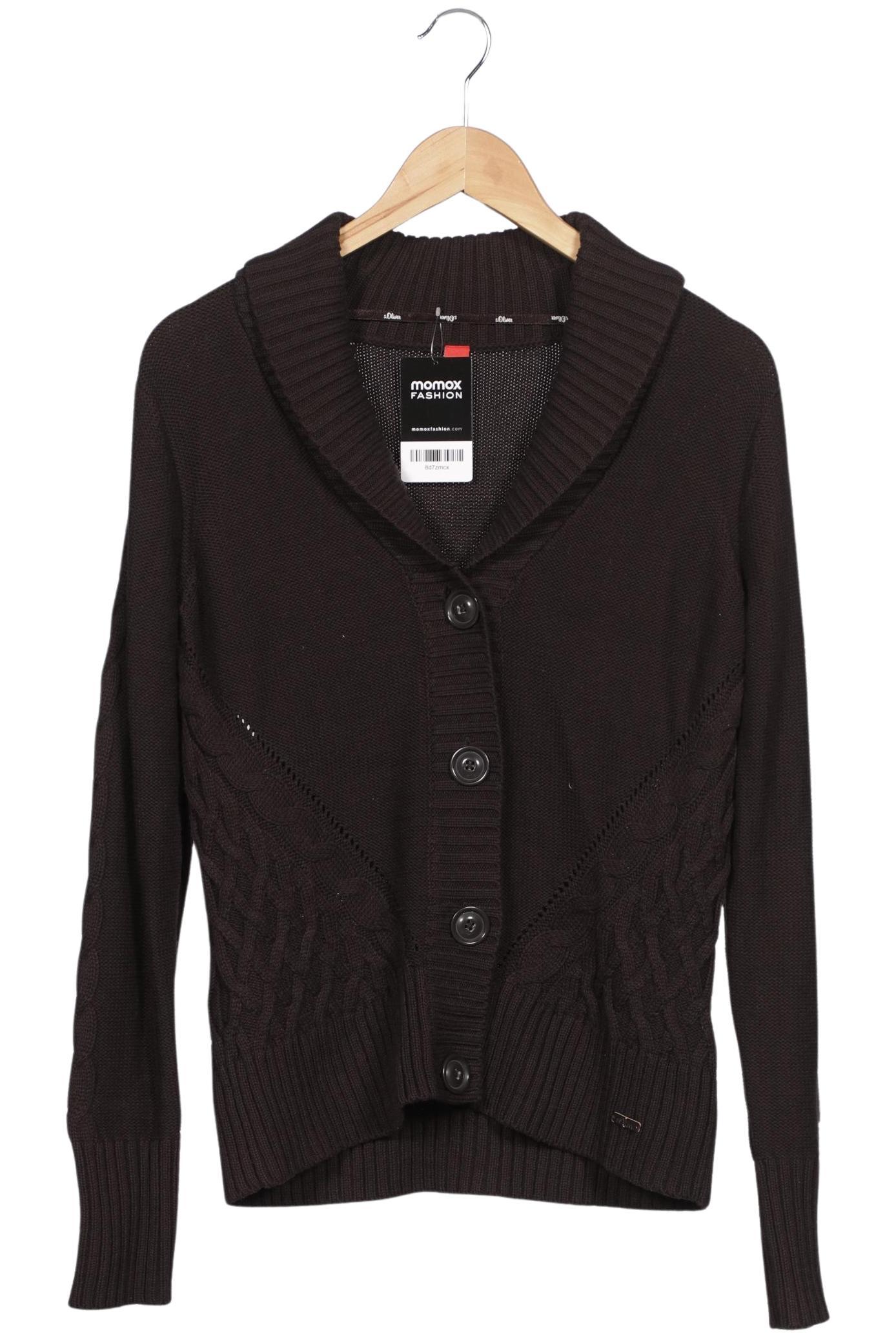 

s.Oliver Damen Strickjacke, braun, Gr. 38