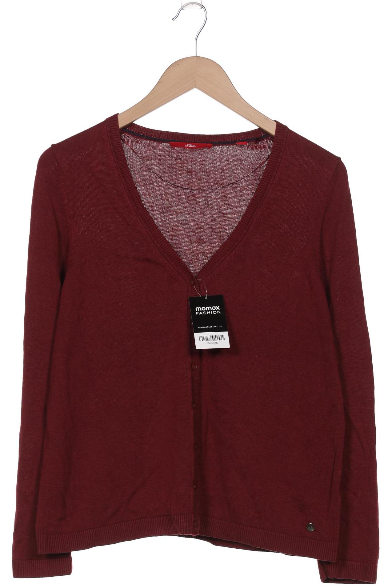 

s.Oliver Damen Strickjacke, bordeaux, Gr. 42