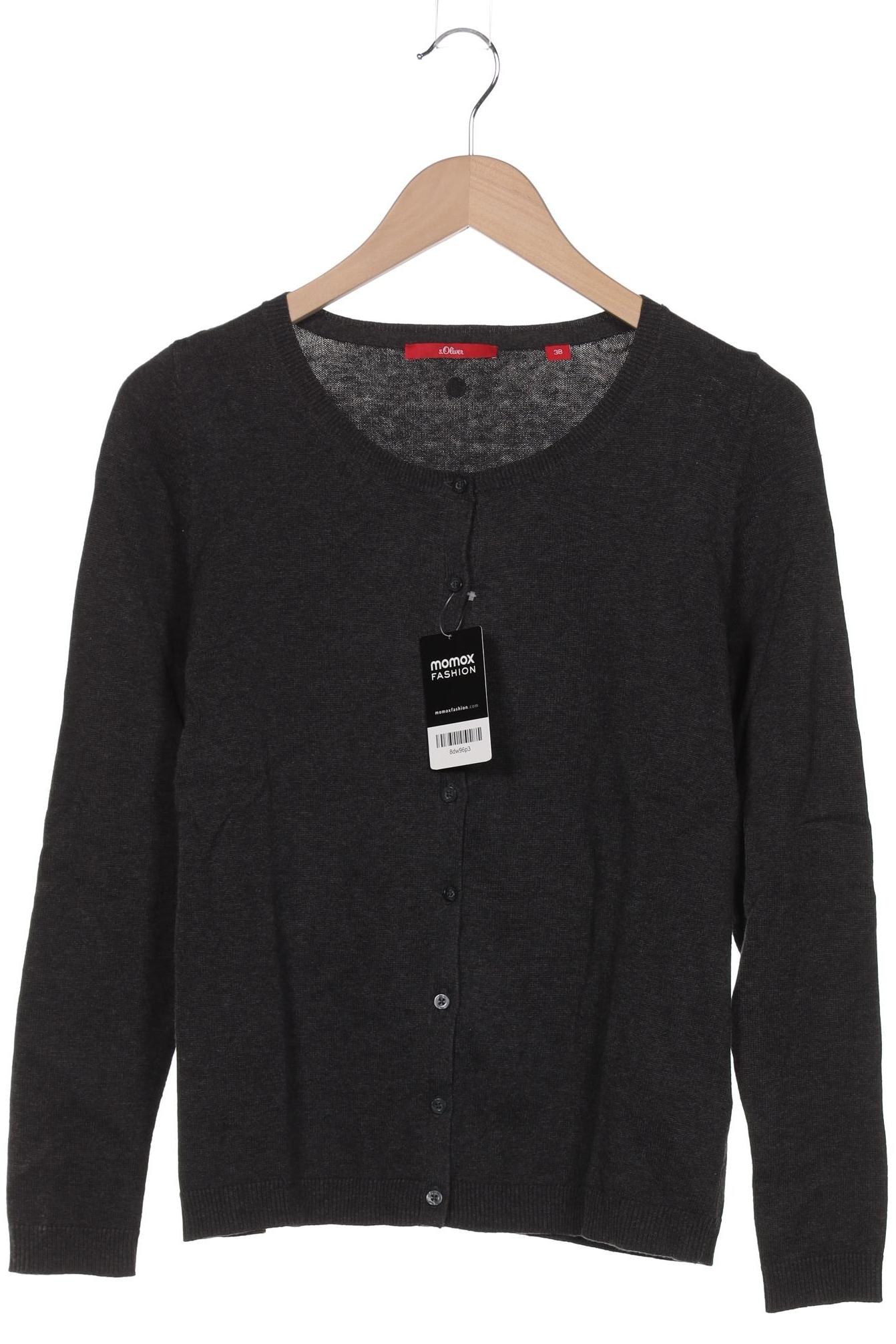 

s.Oliver Damen Strickjacke, grau, Gr. 38