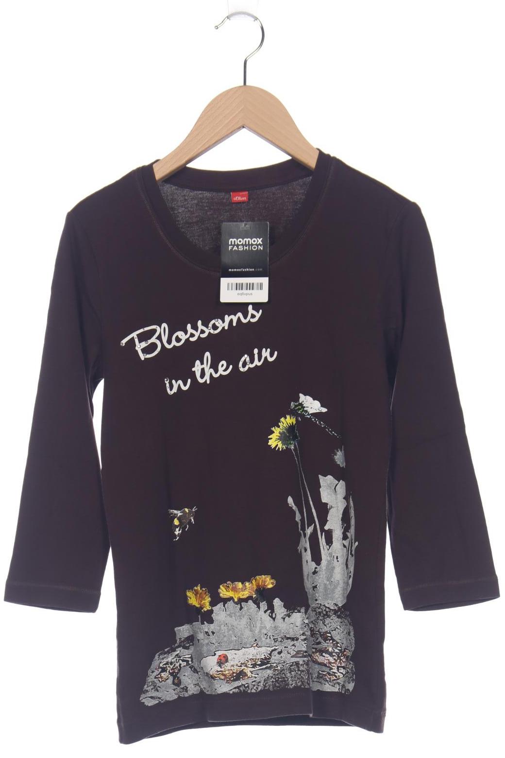 

s.Oliver Damen Langarmshirt, braun, Gr. 38