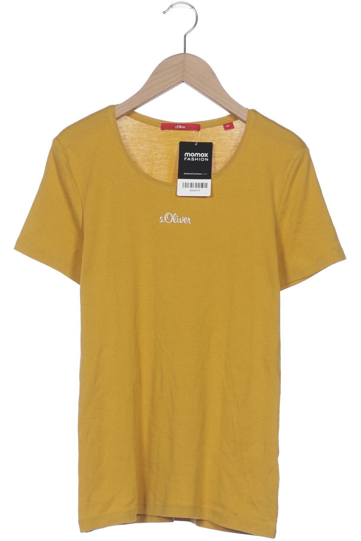 

s.Oliver Damen T-Shirt, gelb, Gr. 38