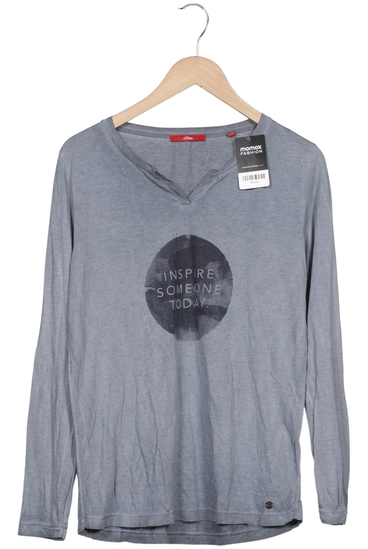 

s.Oliver Damen Langarmshirt, blau, Gr. 42